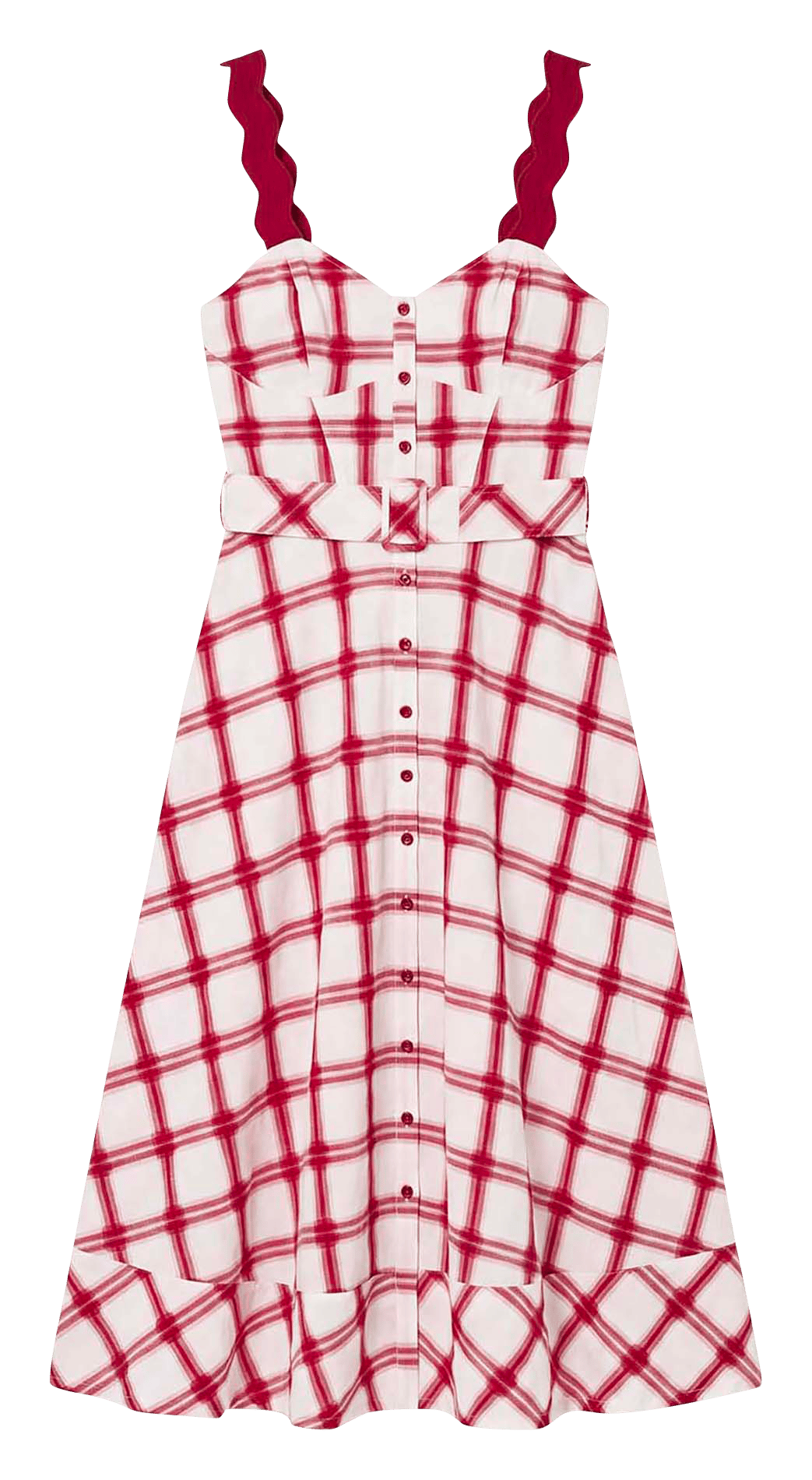 Kurzkleid aus Baumwolle TARA JARMON Rot