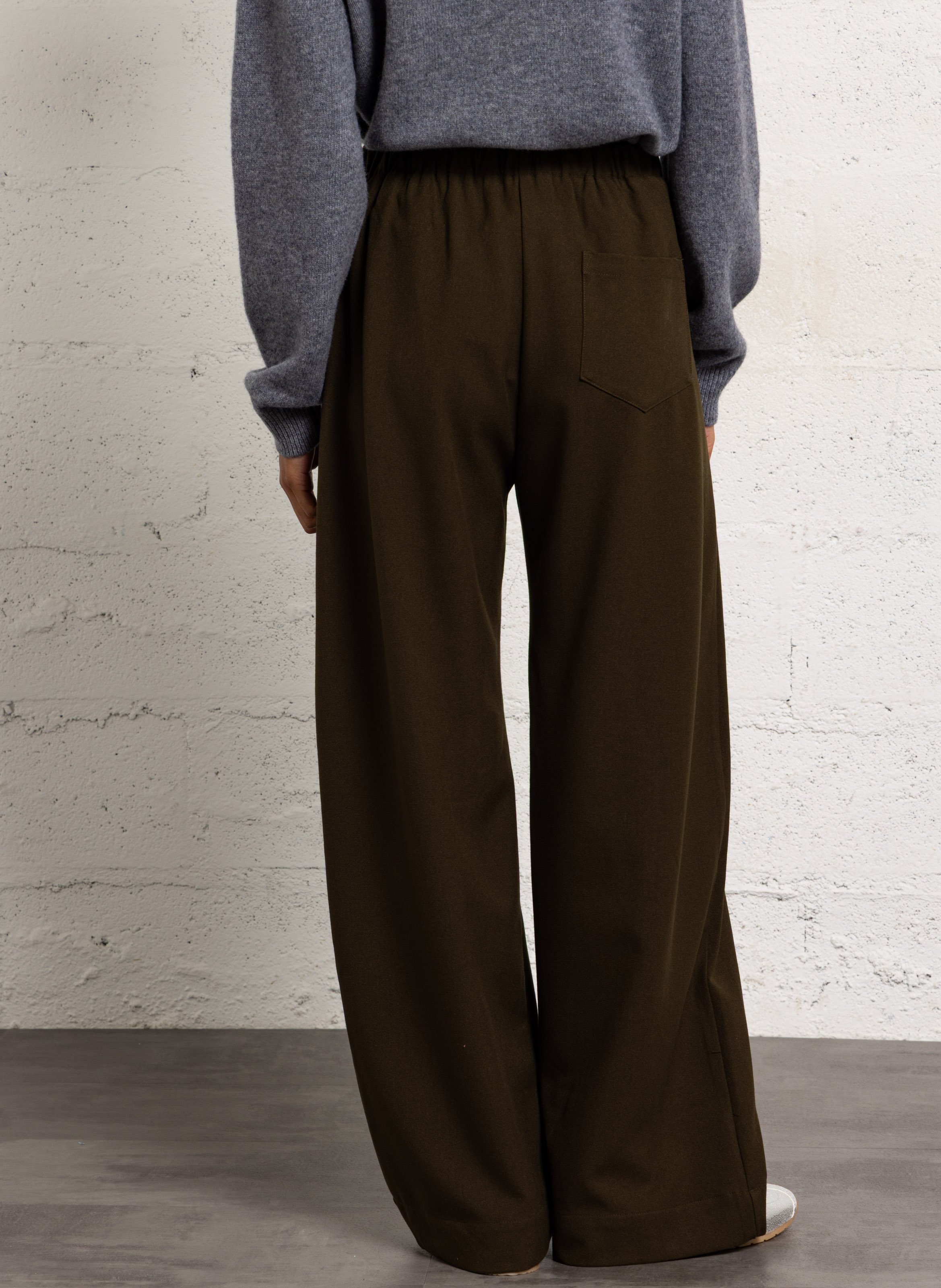 Wide trousers SUNCOO Khaki