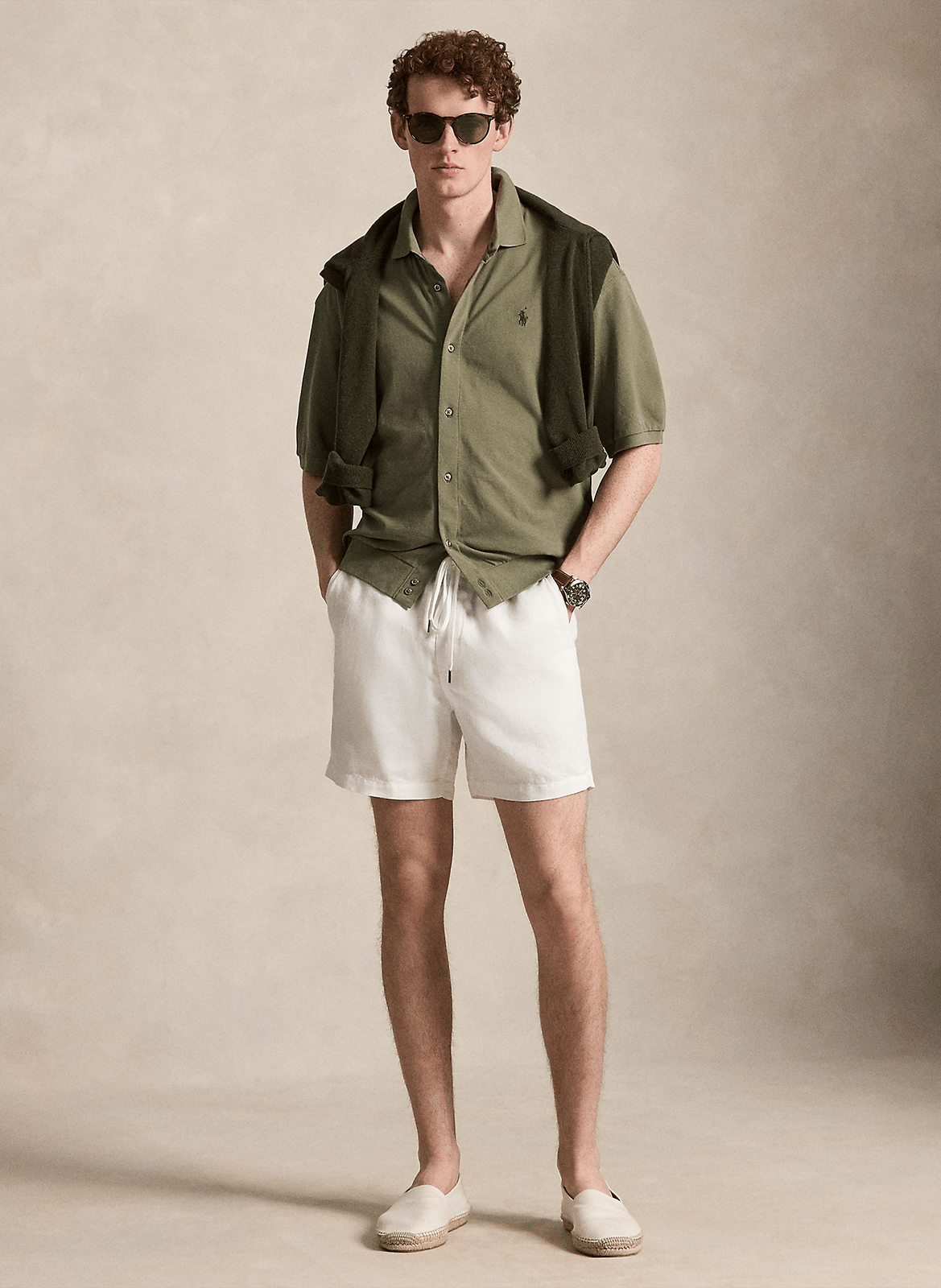 Kurzarmhemd mit Knopfleiste POLO RALPH LAUREN Grun