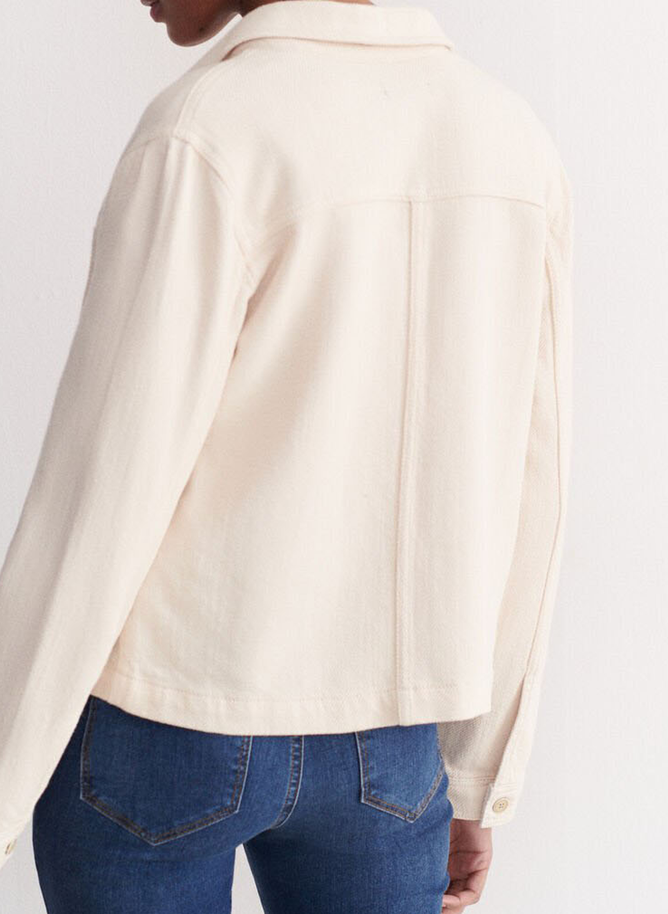 Veste droite cropped  CAROLL Beige