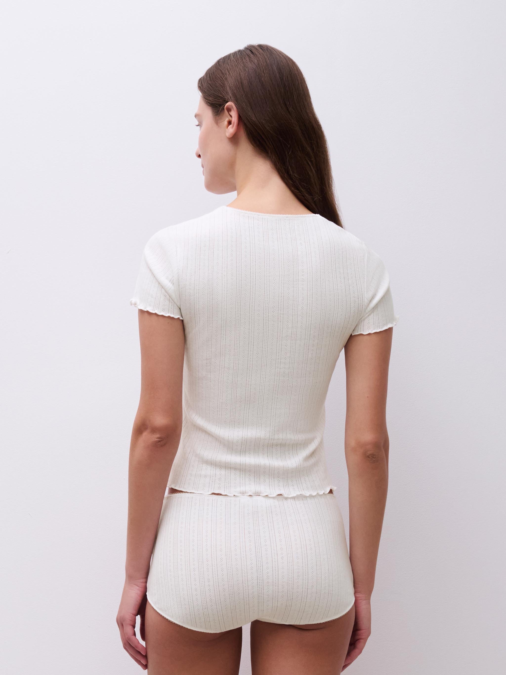 Short-sleeved T-shirt CHANTELLE PULP White