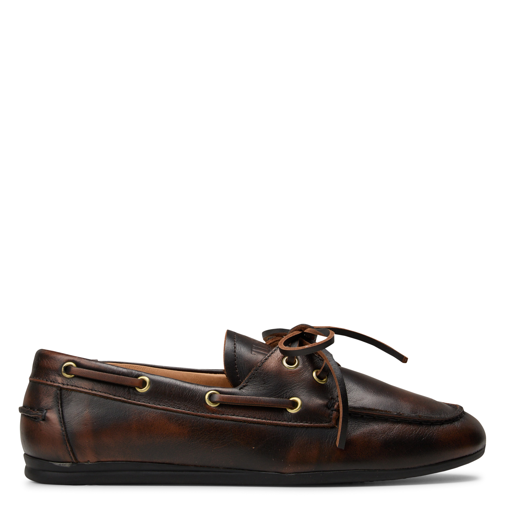 Mocassins en cuir velours TORAL Marron