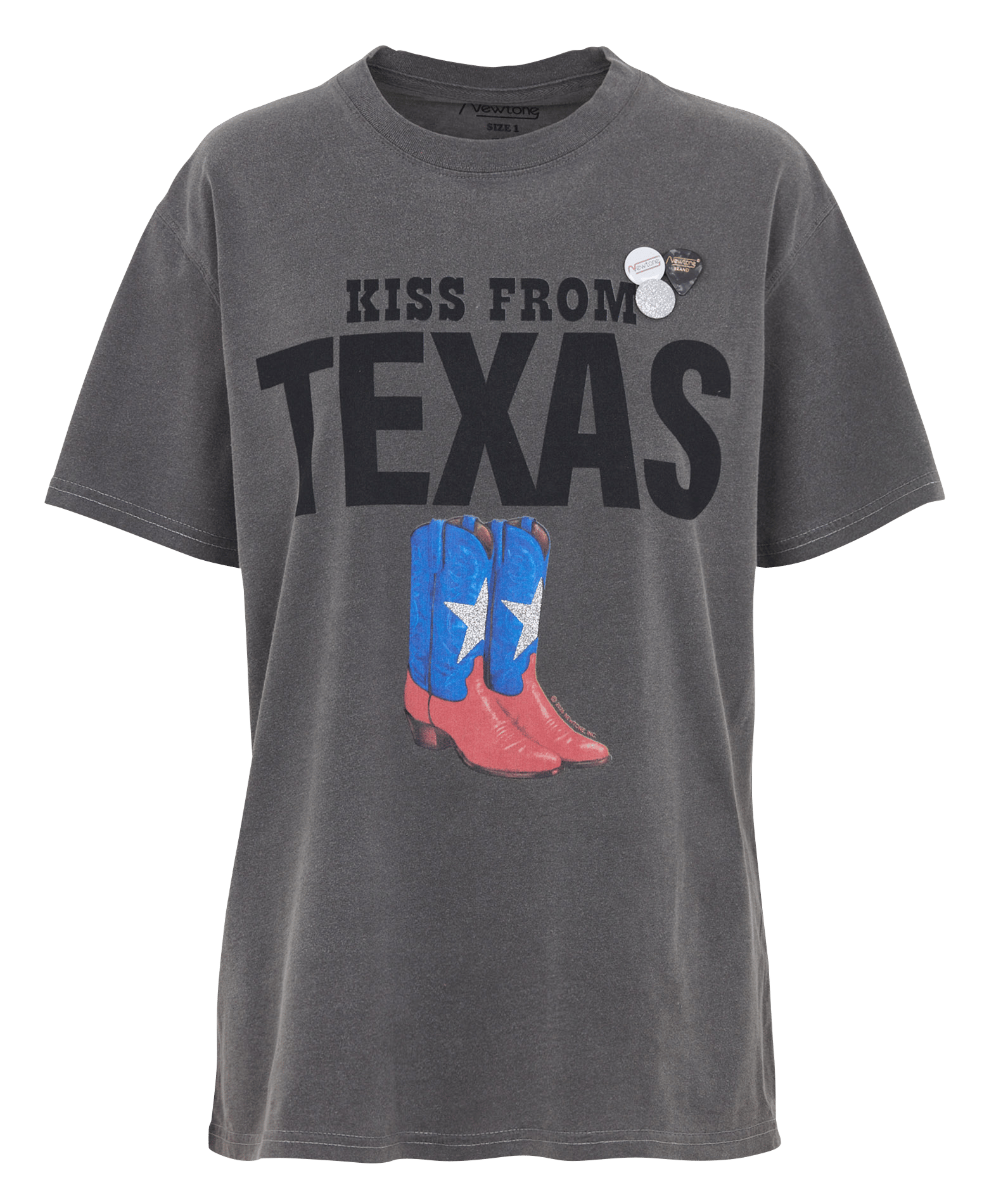 Tee-shirt imprimé en coton NEWTONE Gris
