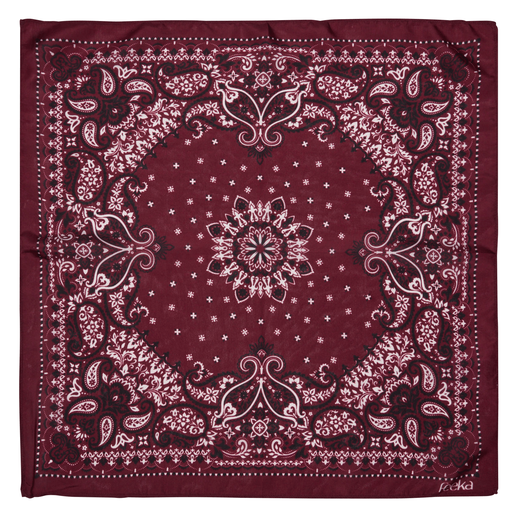 Foulard imprimé en soie  FEEKA Violet