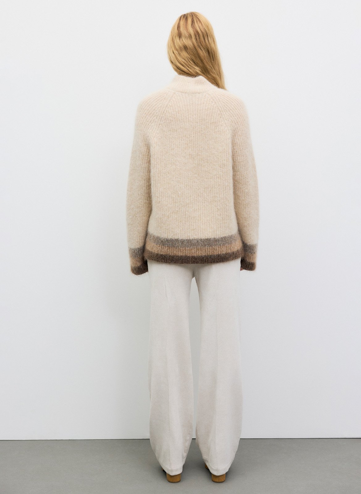 Straight-cut high-neck sweater GERARD DAREL Beige