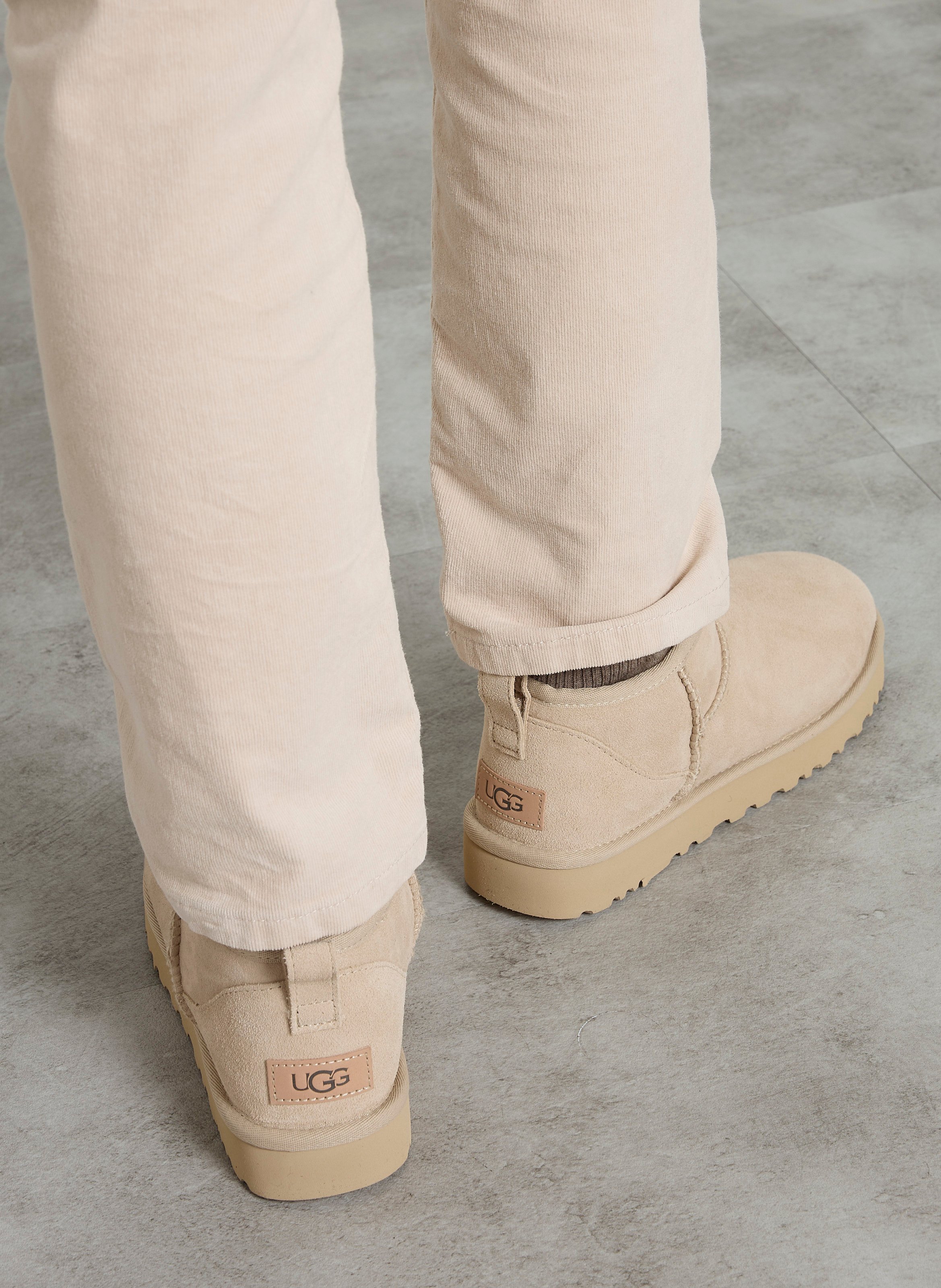 Boots aus Veloursleder UGG Beige
