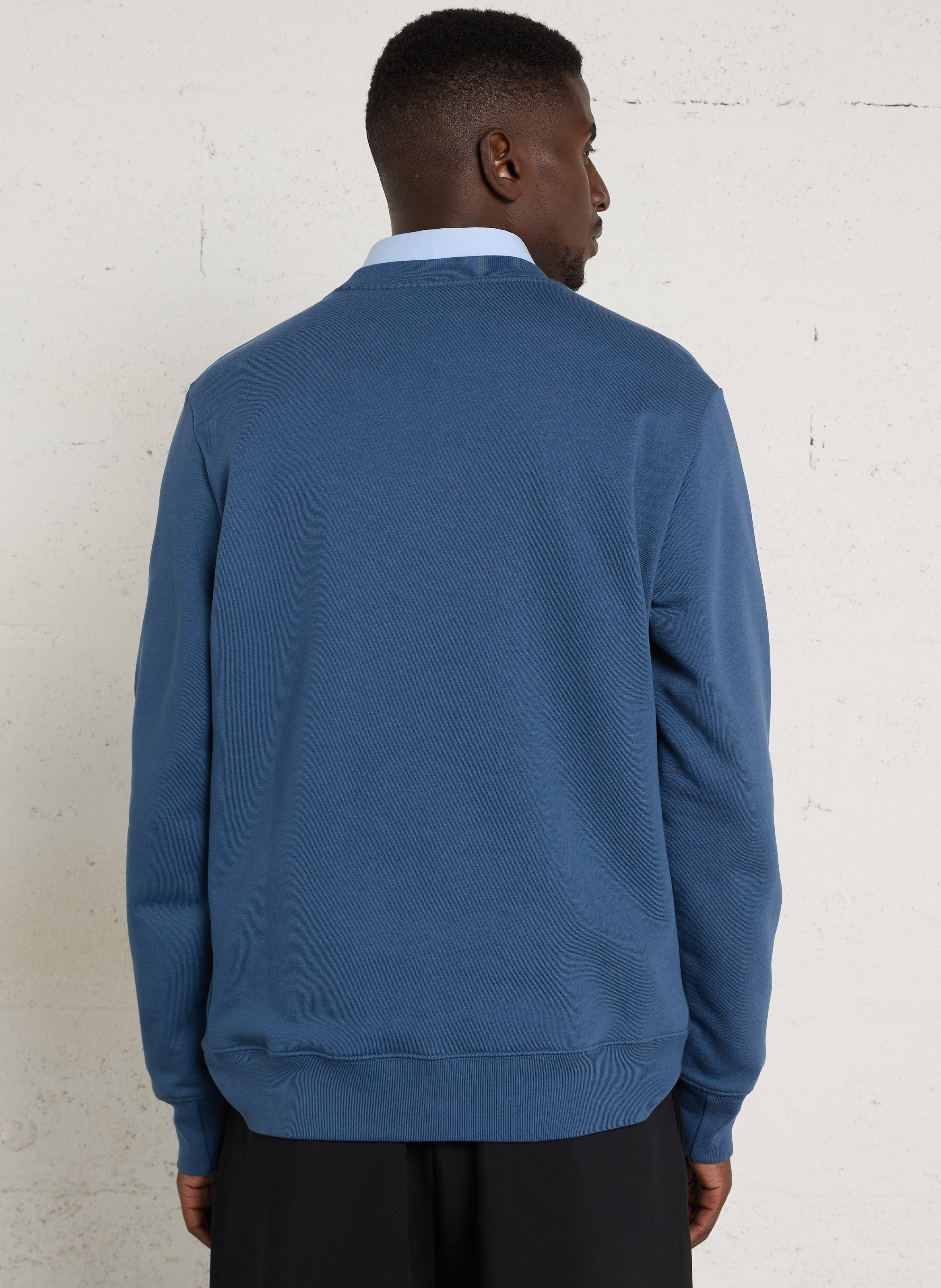 Sweat col rond en coton bio PAUL SMITH Bleu