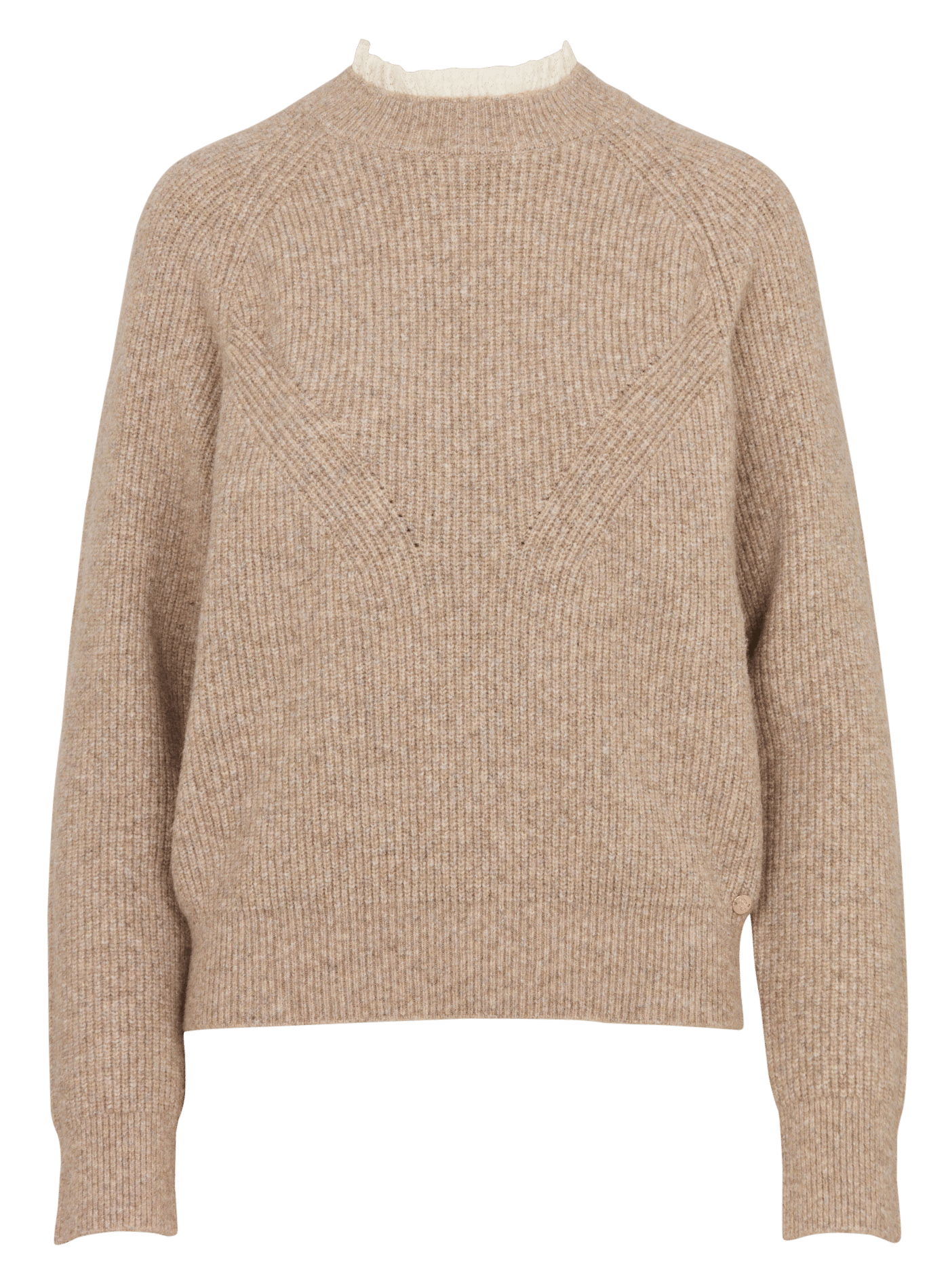 Round-neck sweater | Beige LA PETITE ETOILE Women