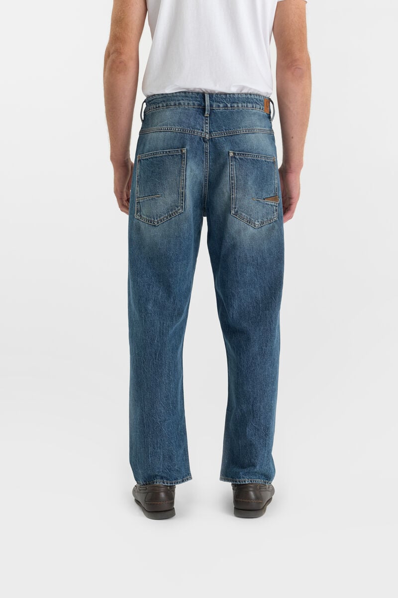 Loose-Fit Buttoned Jeans LE TEMPS DES CERISES Blue