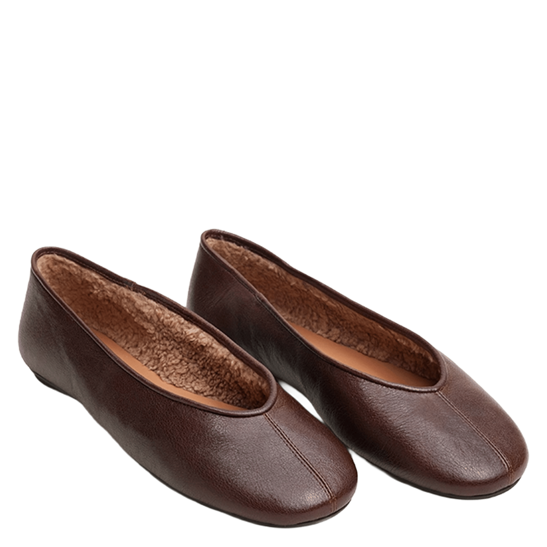 Ballerines en cuir JONAK Marron