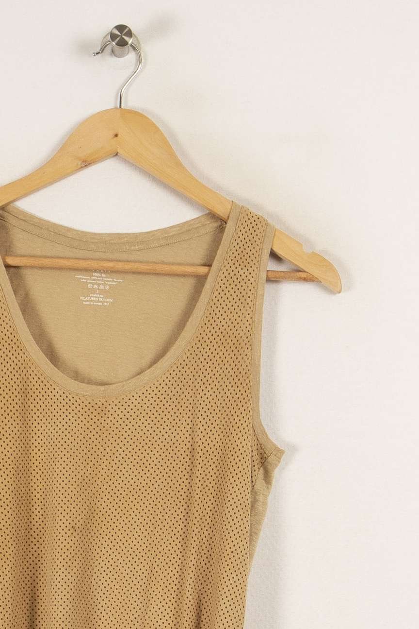 Top & tank top MAJESTIC FILATURES - SECONDE MAIN Beige
