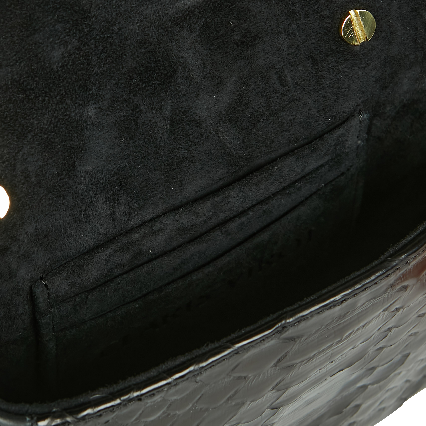 Snakeskin shoulder bag CLARIS VIROT Black