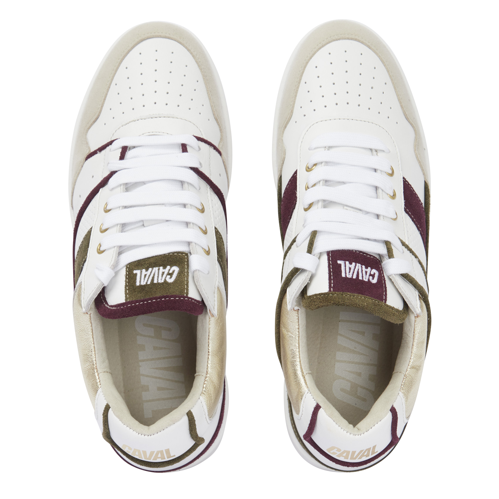 Lace-up low-top sneakers CAVAL White