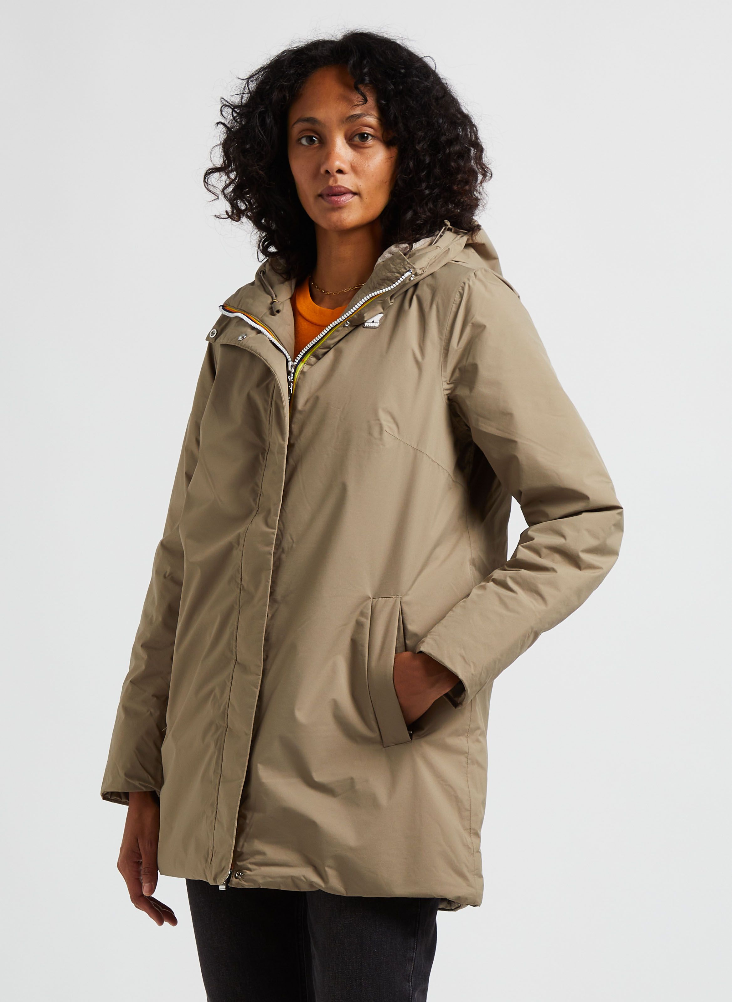 Fur lined sales waterproof coat