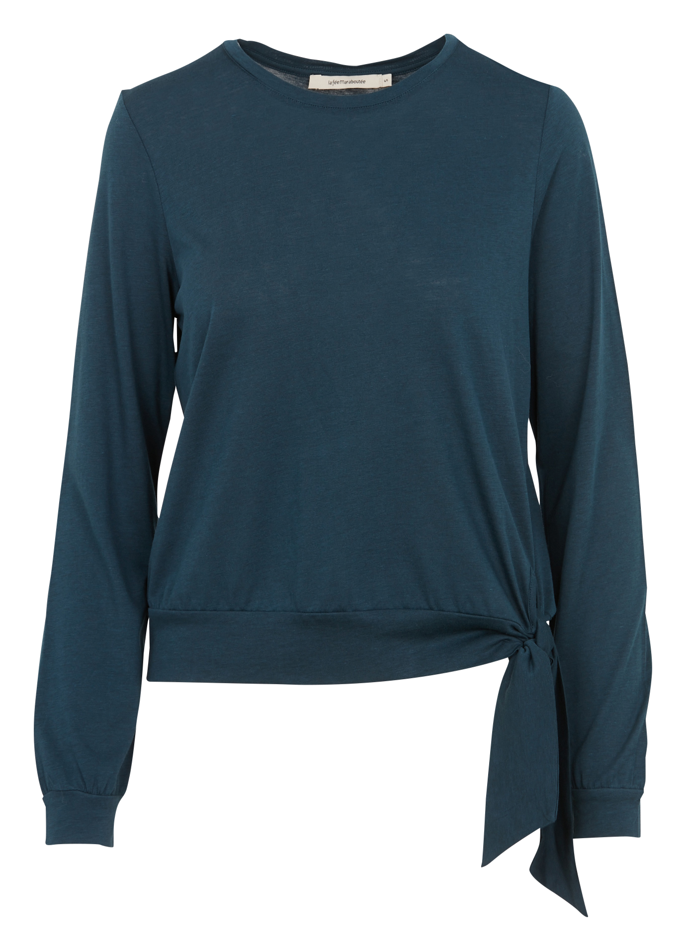 Long-sleeved round-neck T-shirt LA FEE MARABOUTEE Blue