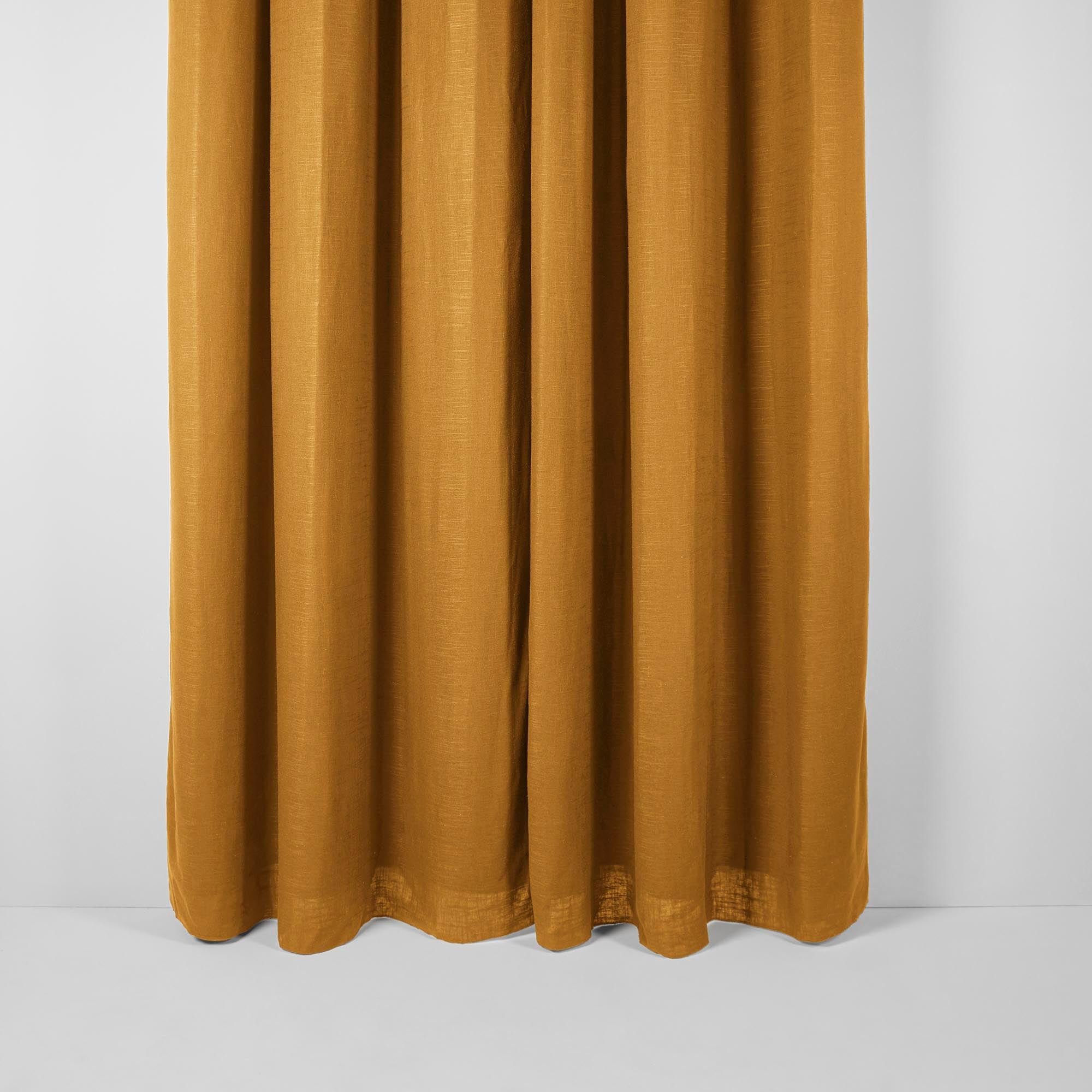 Lined black-out curtain with eyelets MADURA Yellow