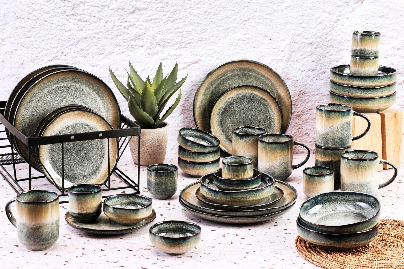 Complete set genesis - 36 pieces - earth BJORN Grey