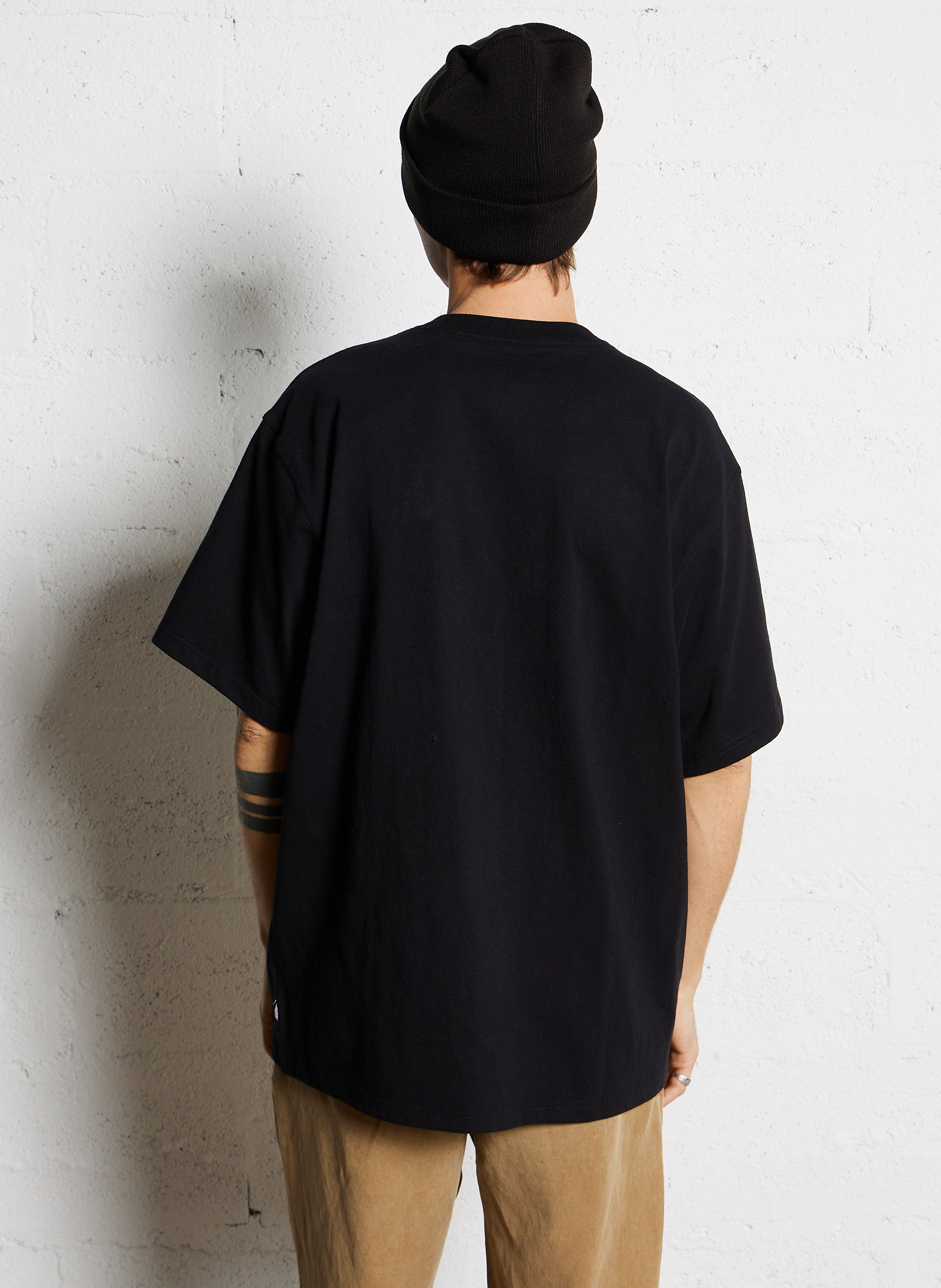 T-shirt met korte mouwen van katoen DICKIES Zwart