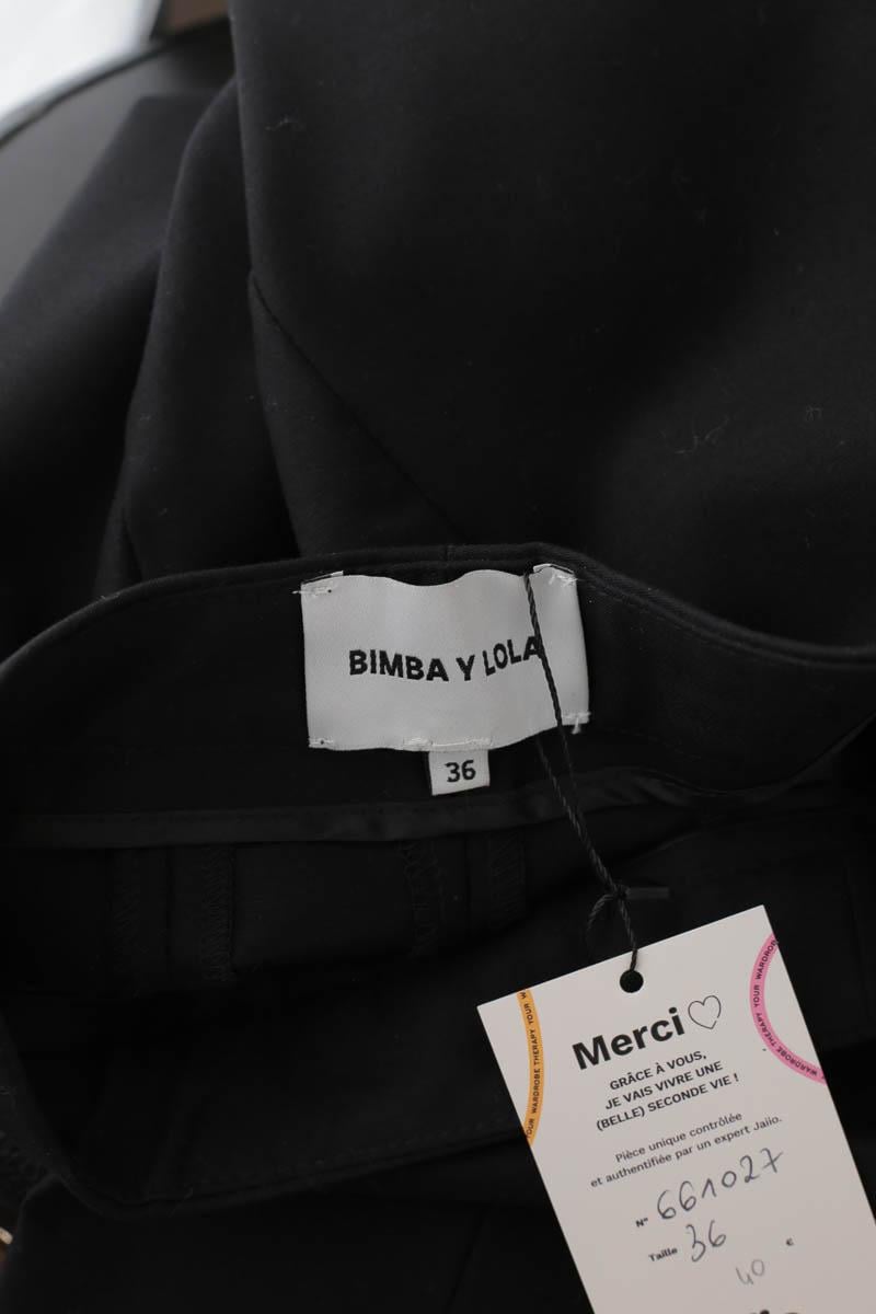 Slim-fit cotton cargo pants BIMBA Y LOLA - Seconde main Black