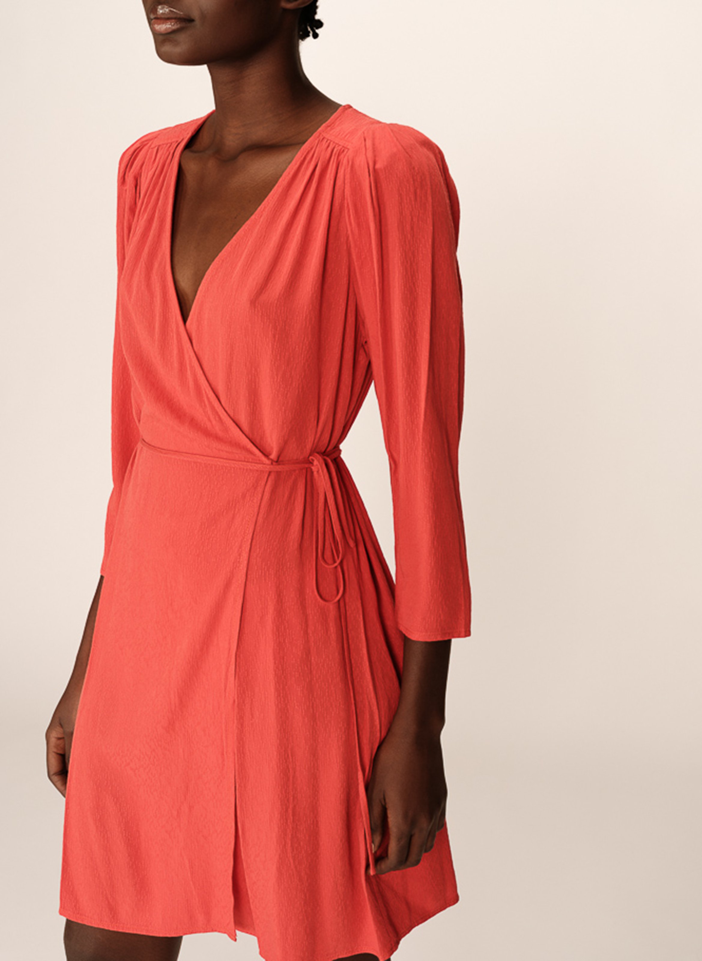 Korte wikkeljurk GRACE ET MILA Brown