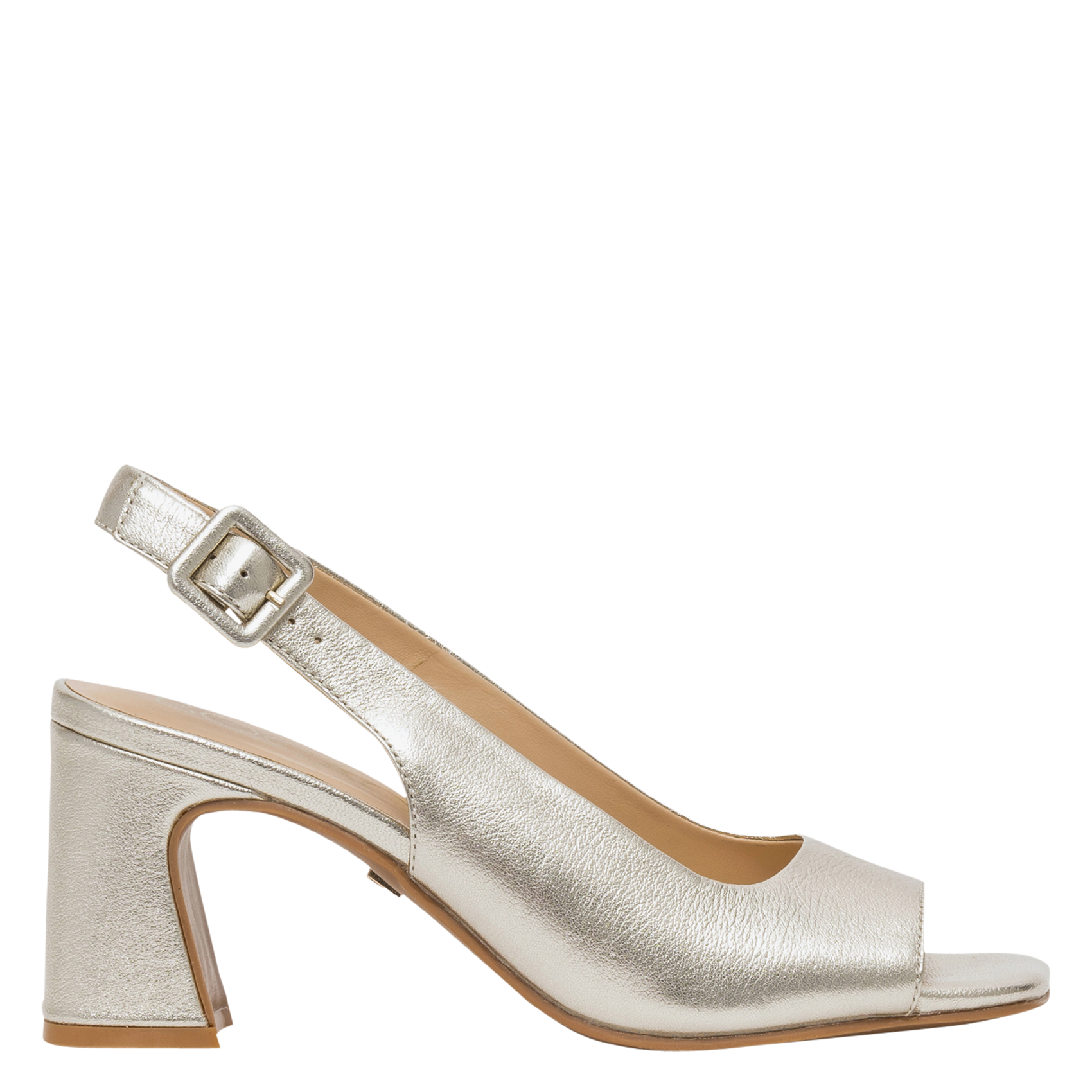 Sandales hautes brillantes en cuir BOCAGE Doré