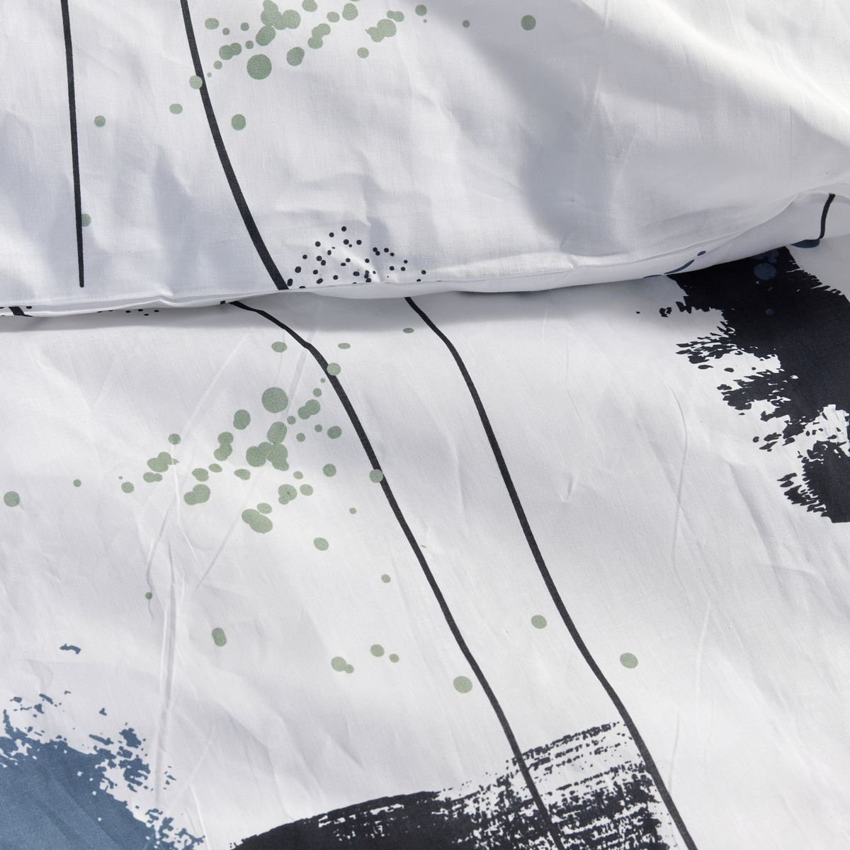 Printed cotton bed set TODAY LINGE DE MAISON White