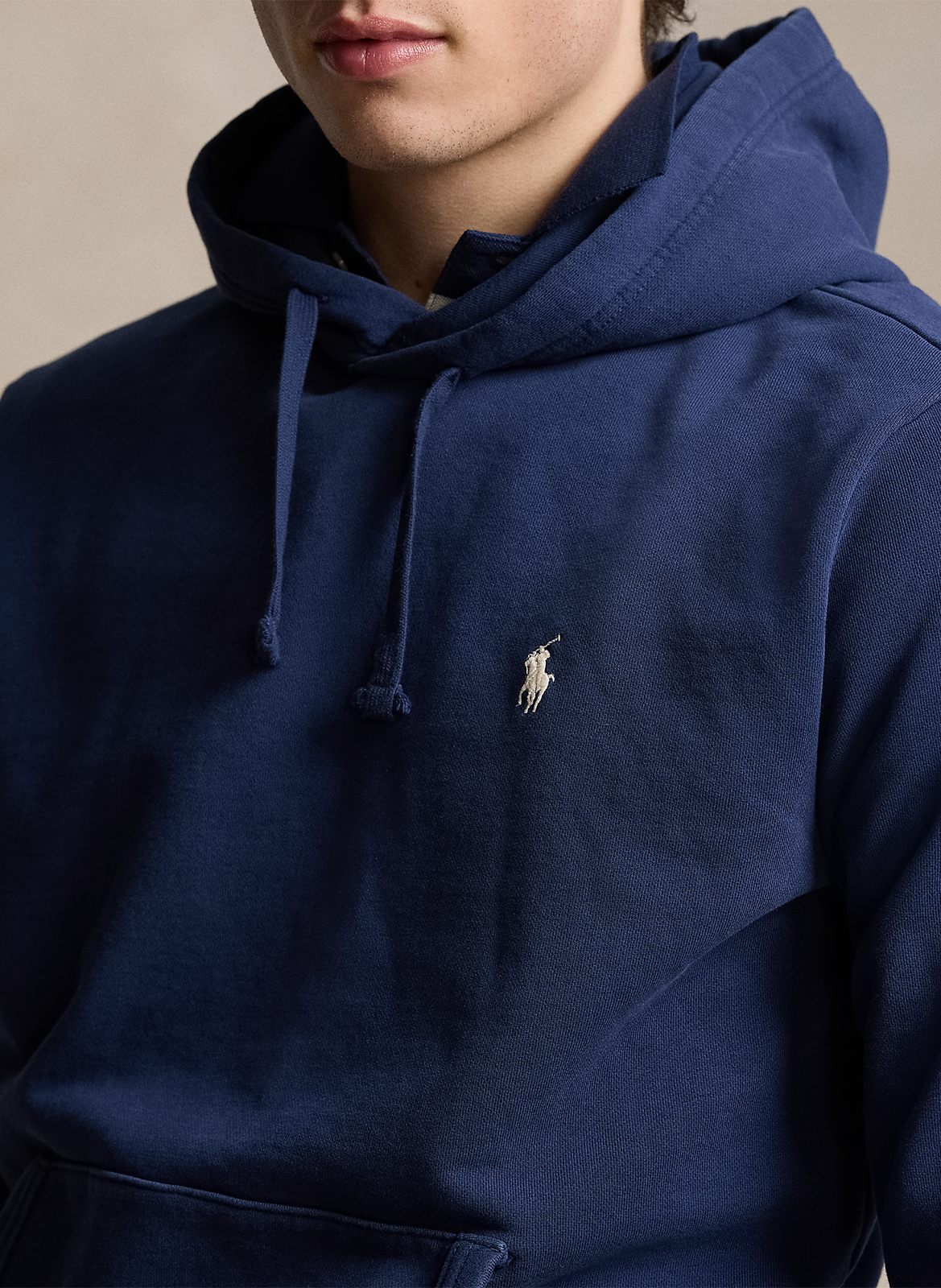 Sweat à capuche en coton POLO RALPH LAUREN Bleu