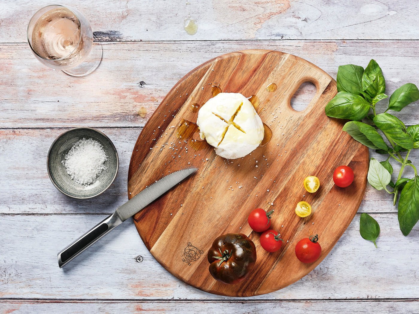 Acacia Wood Cutting Board Elin - ø31cm BJORN Brown