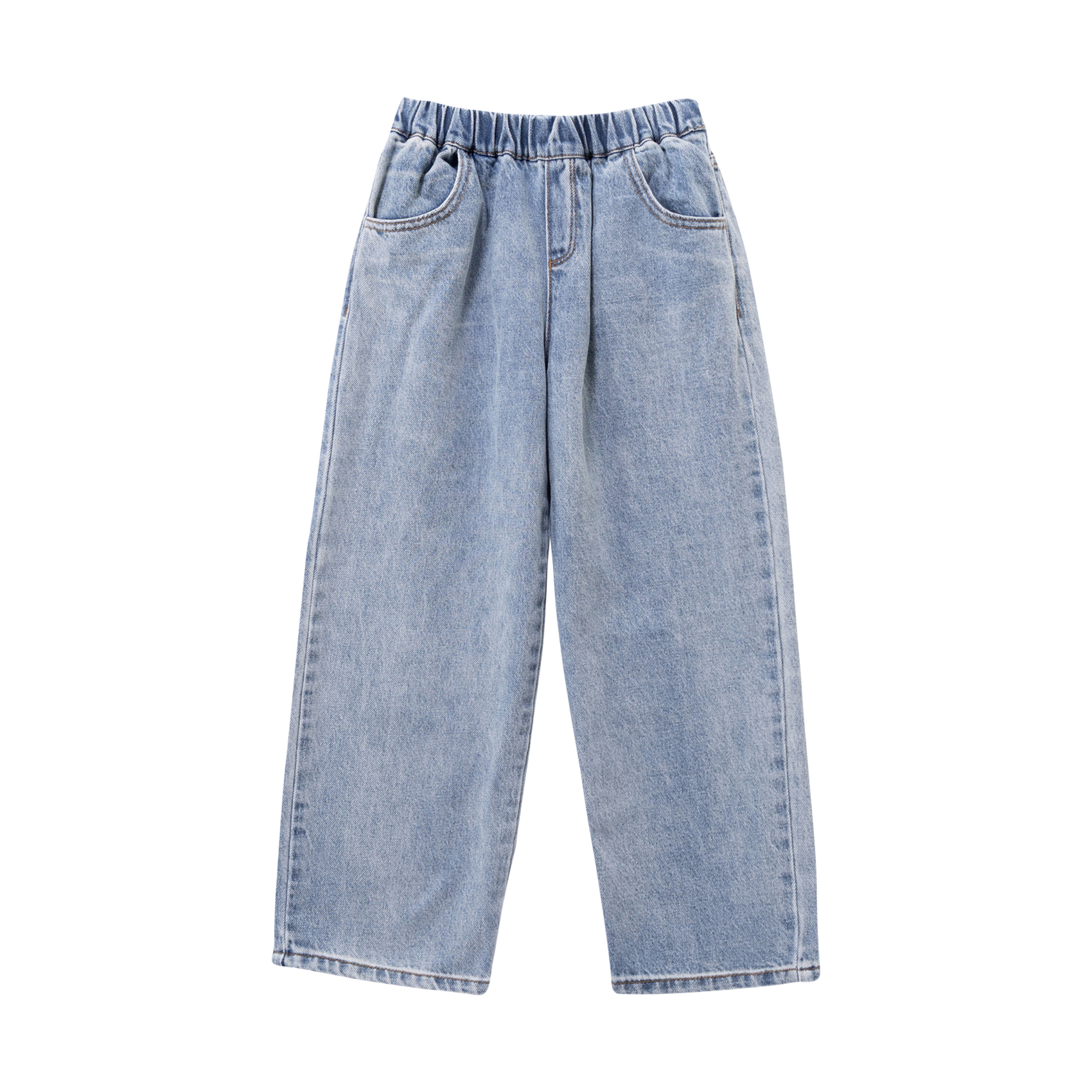 Jean ballon délavé taille élastiquée IKKS JUNIOR Bleu