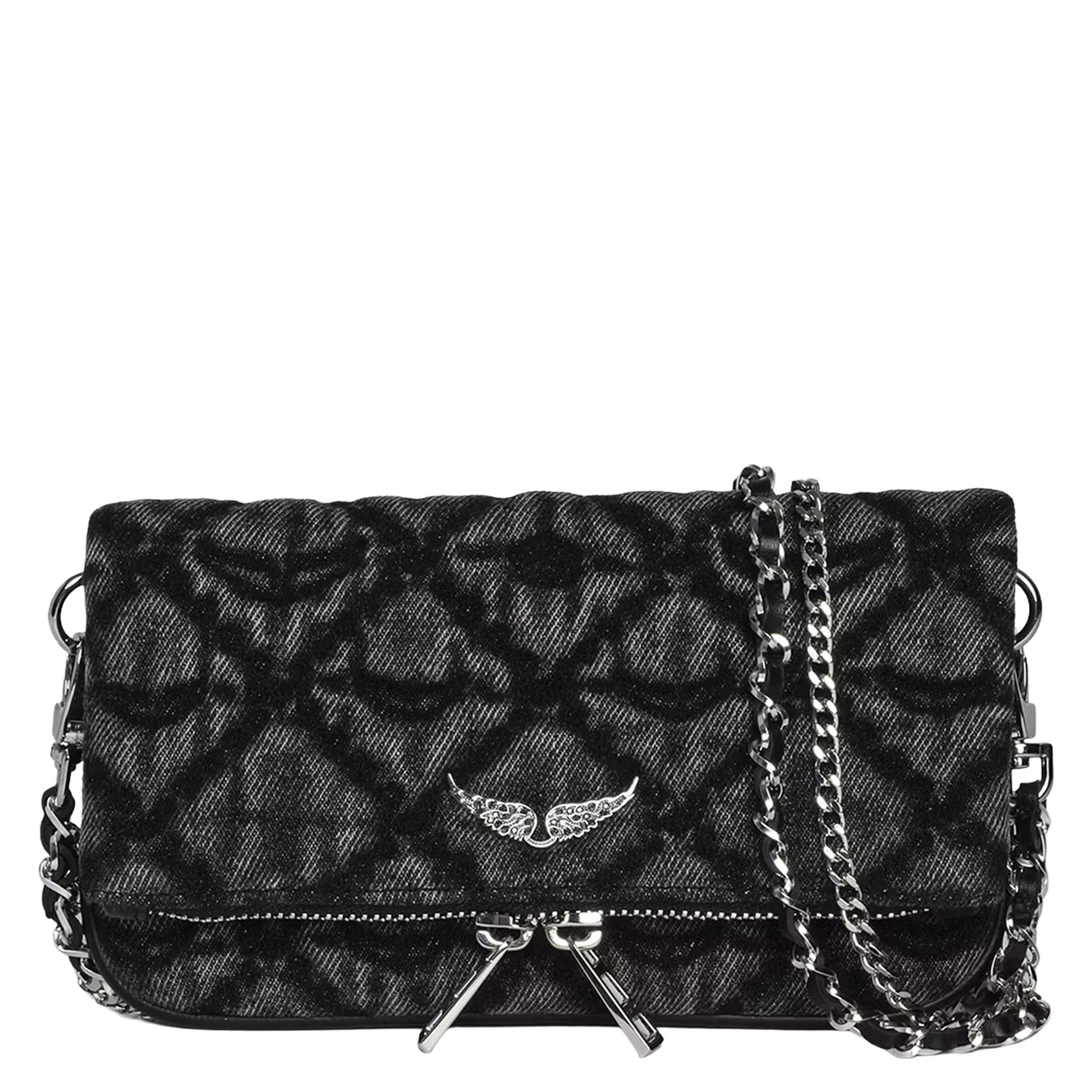 Denim shoulder bag ZADIG&VOLTAIRE Grey