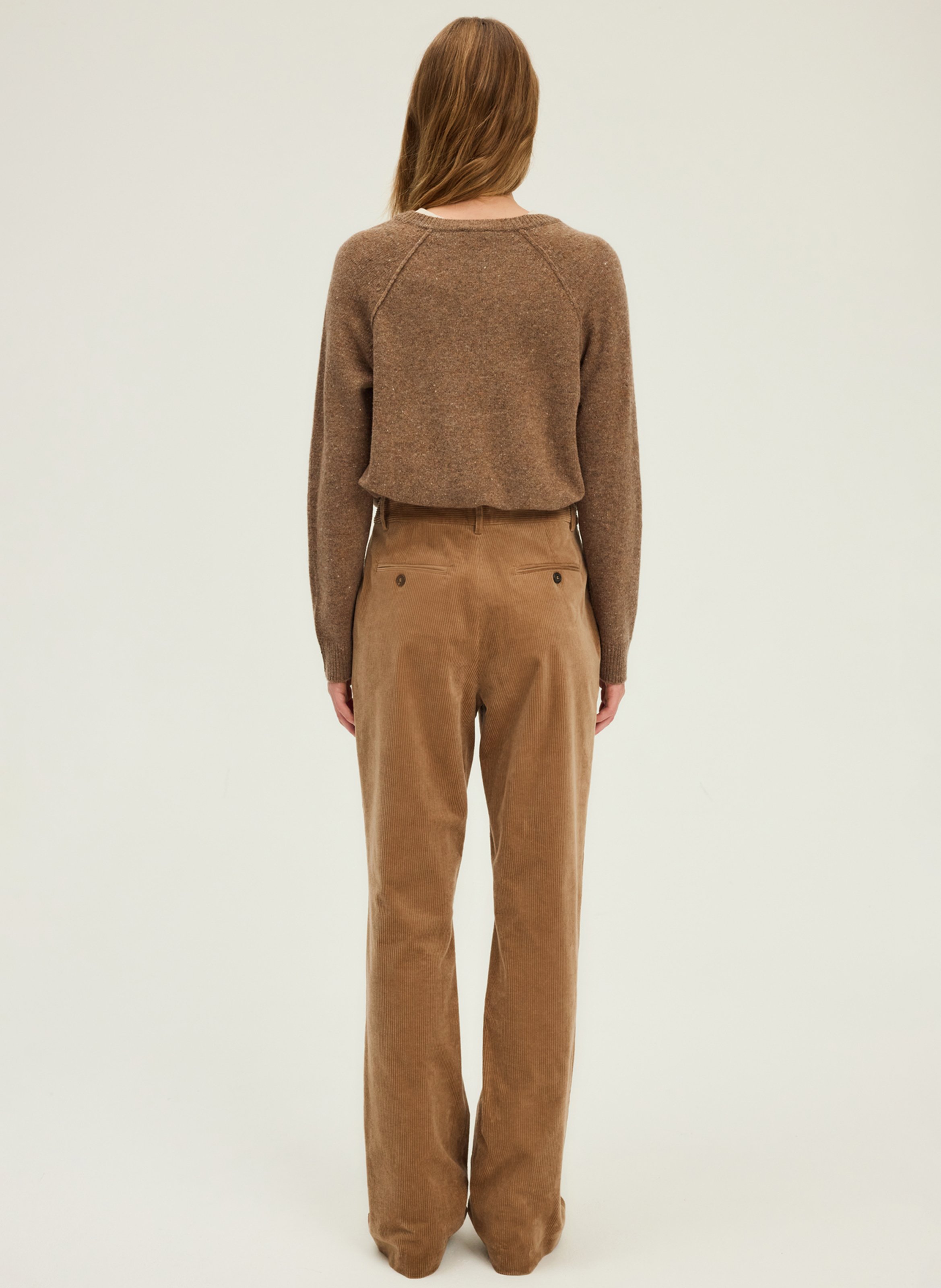 Cotton-blend chinos PABLO Brown