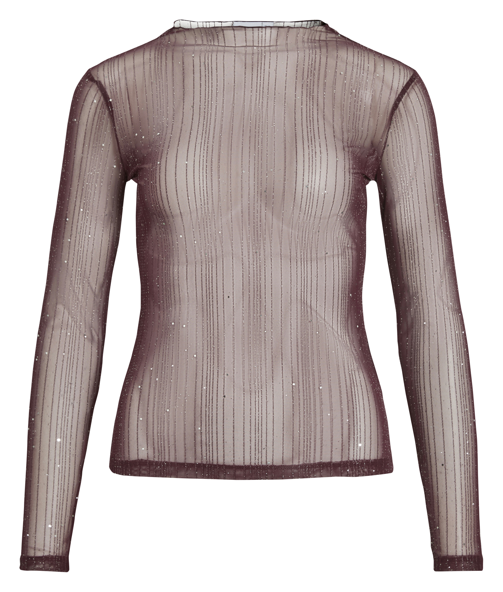 Tee-shirt ajusté transparent à paillettes VILA