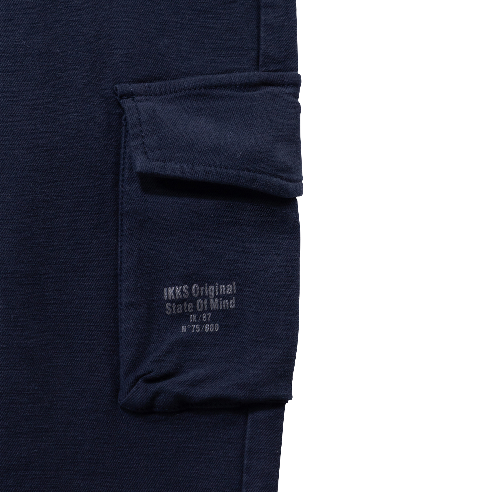 Pantalon droit en coton mélangé IKKS JUNIOR Bleu