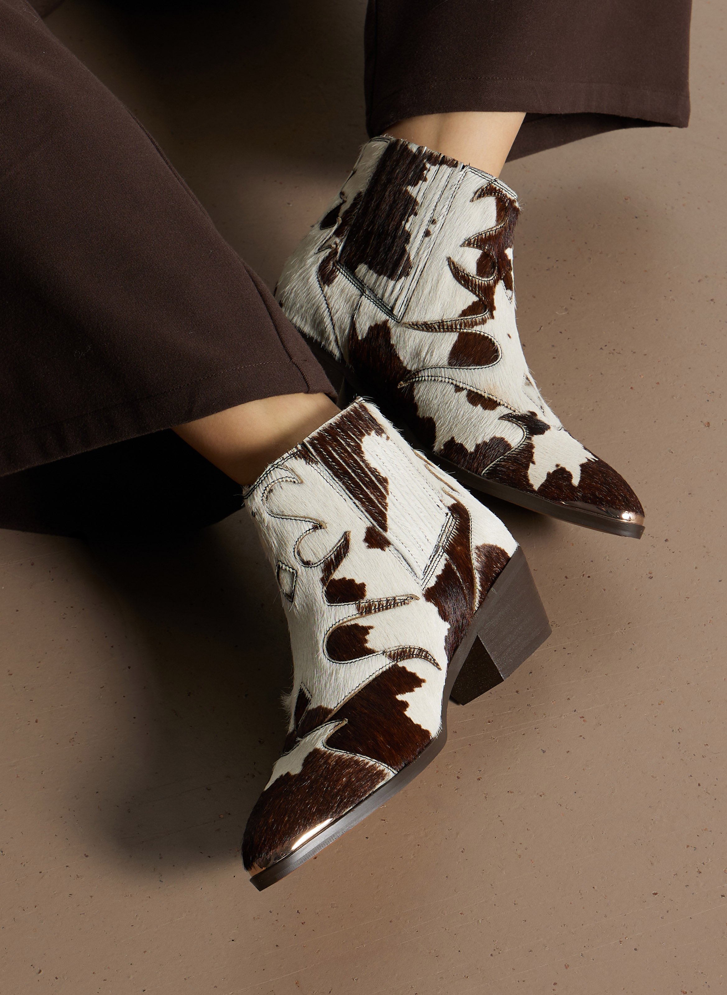 Bianca leather ankle boots TORAL Multicolored