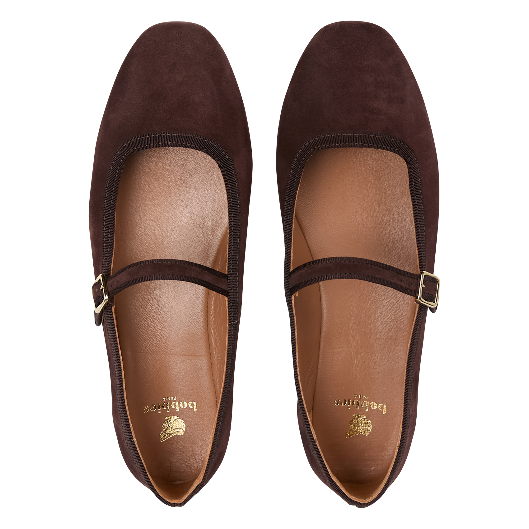 Ballerines en cuir BOBBIES Marron