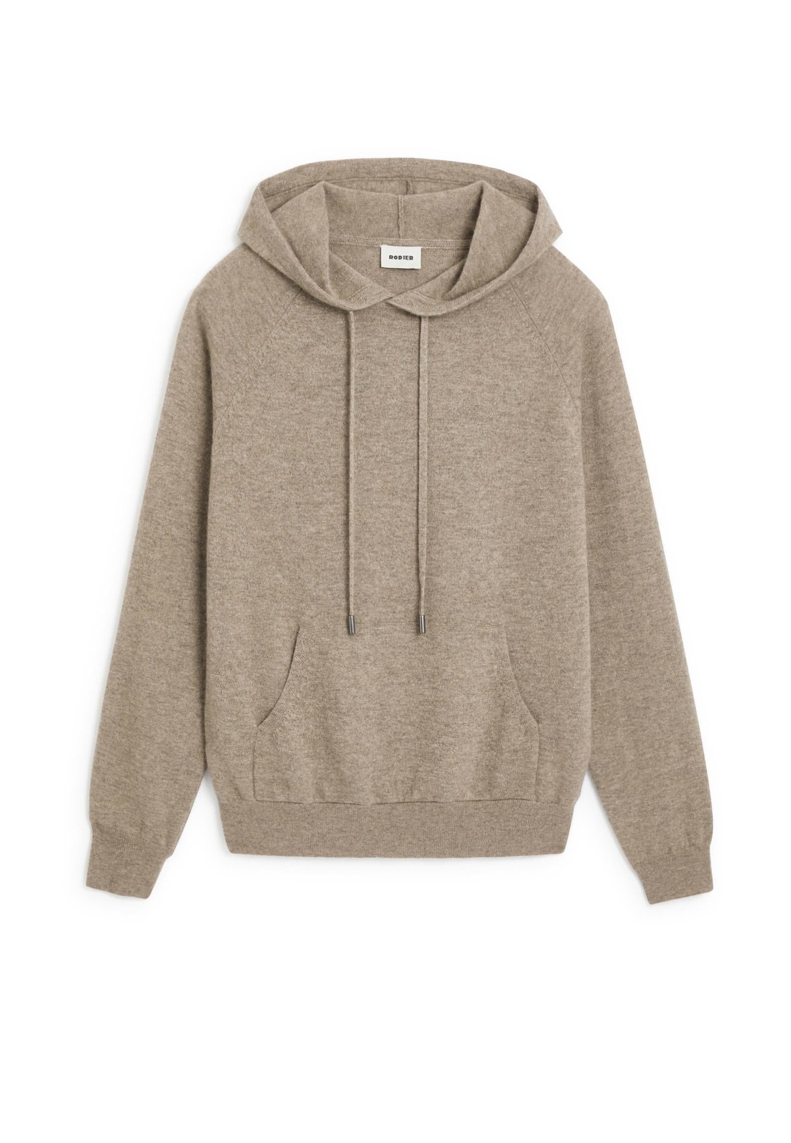Pull à capuche en cachemire RODIER Beige