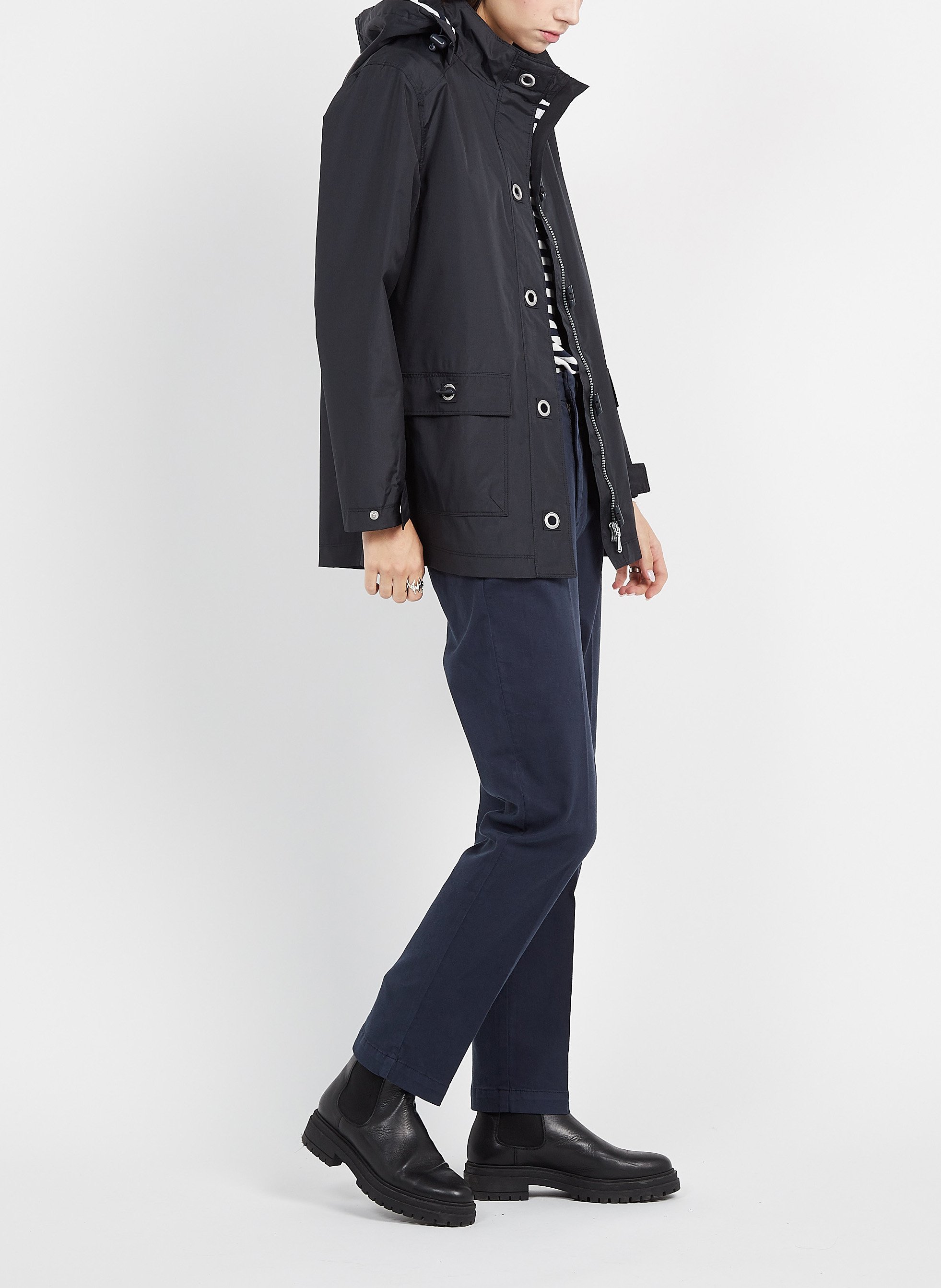 Coupe-vent à capuche ARMOR LUX Bleu