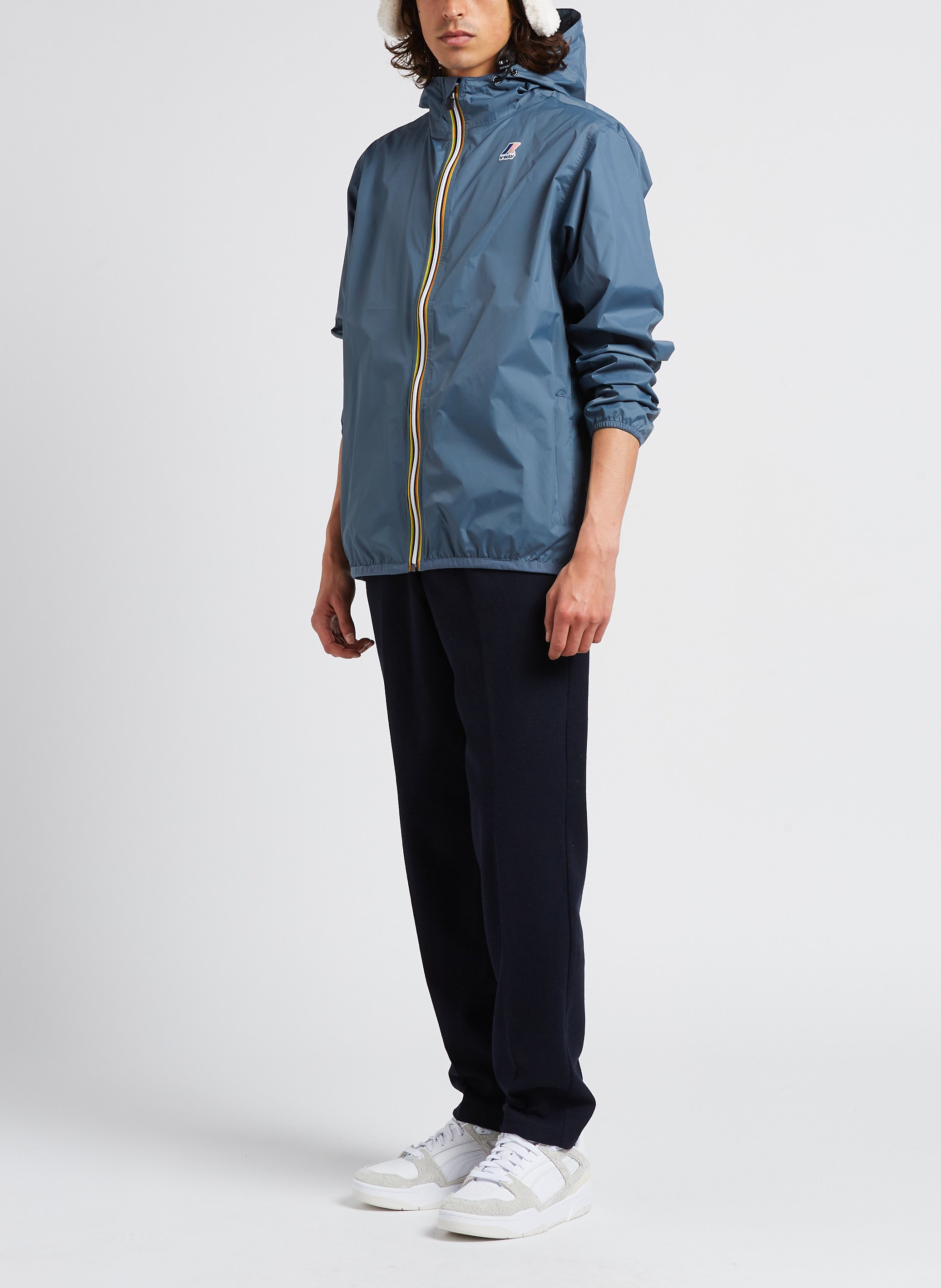 Straight wool-blend pants LES DEUX Blue