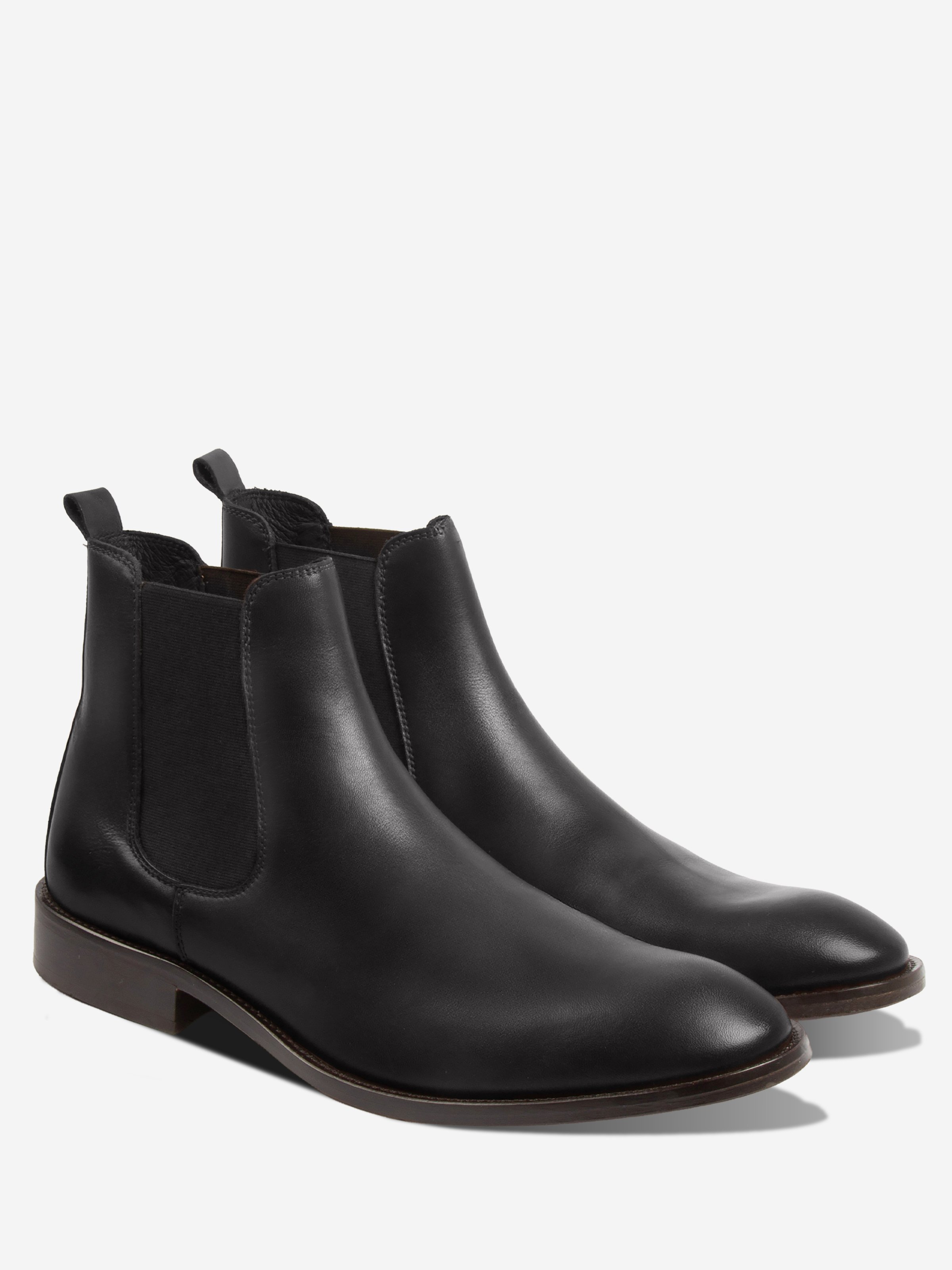 Chelsea Boots Martin Black Leather JULES & JENN Black