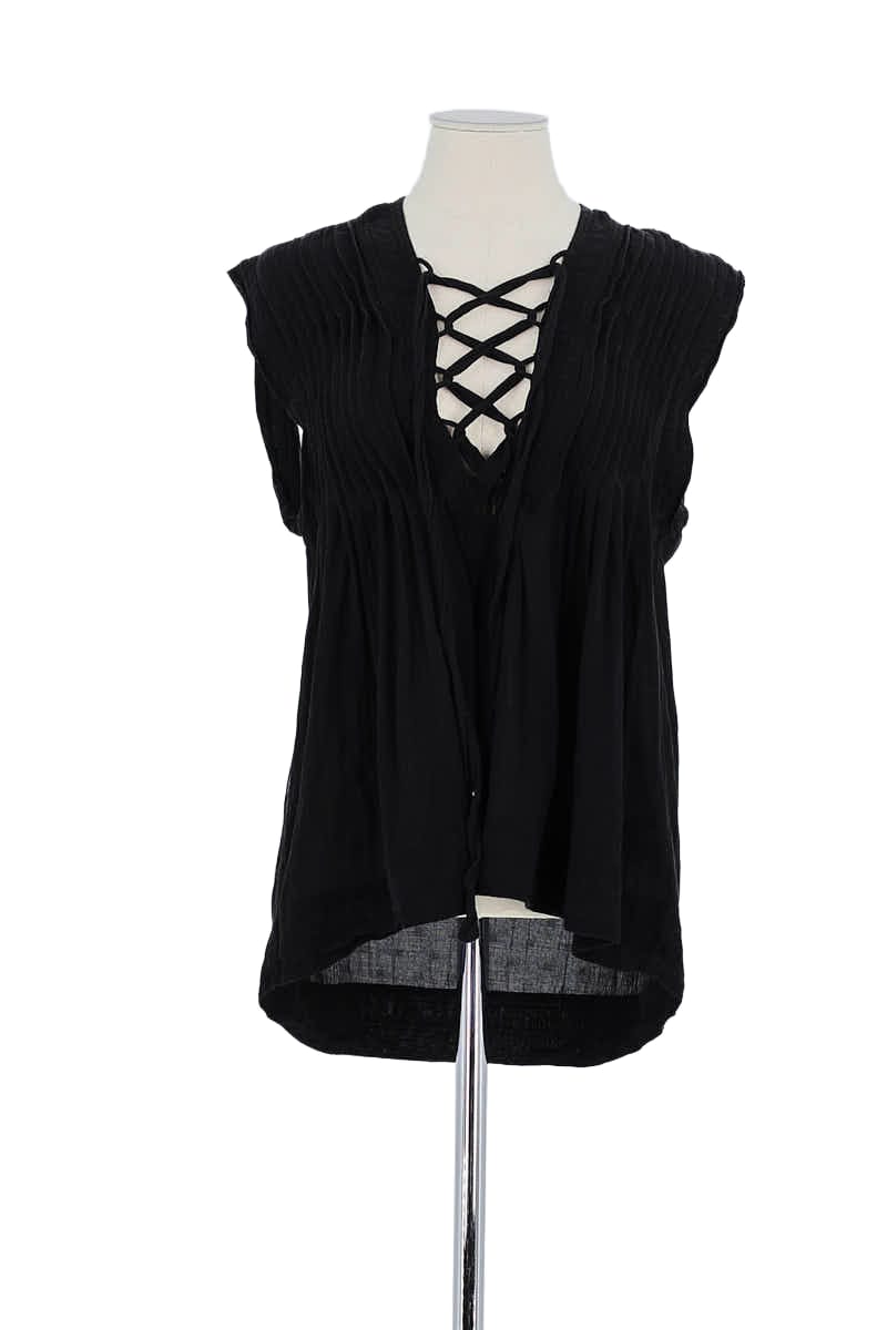 Azawood sleeveless top ISABEL MARANT ÉTOILE - SECONDE MAIN Black