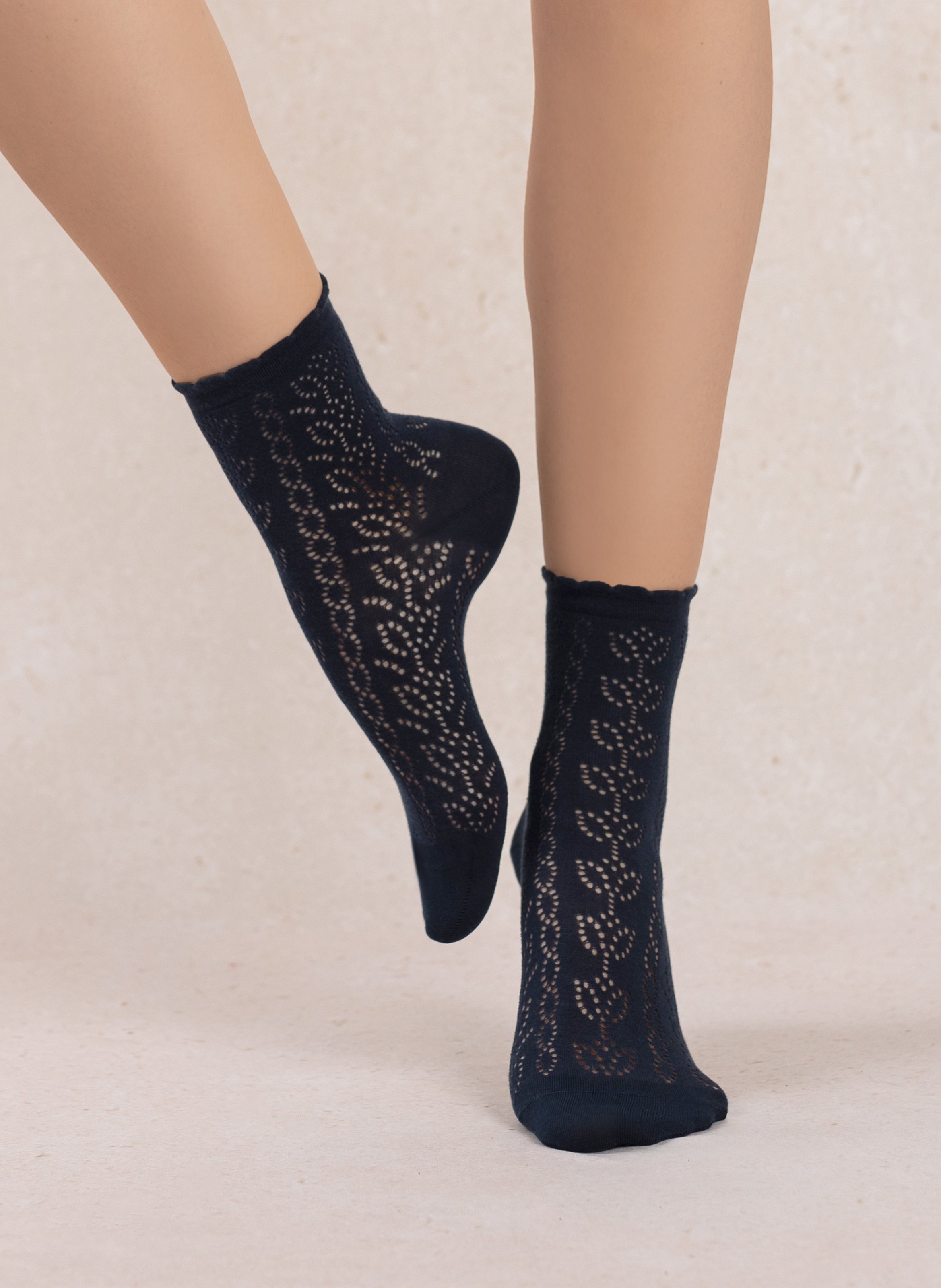 Baumwollsocken mit Logo BLEUFORET