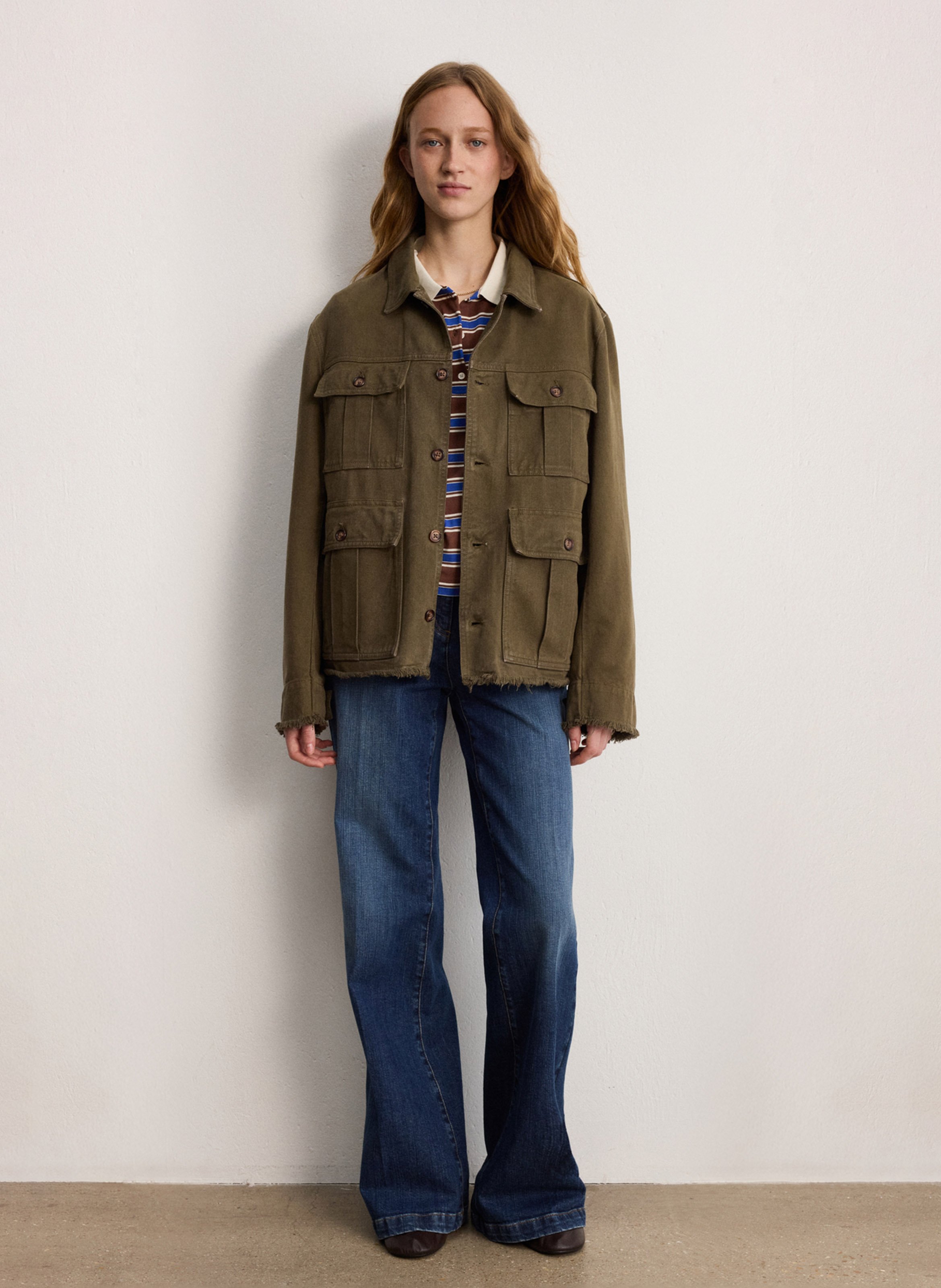 Blouson mit klassischem Kragen PABLO Khaki