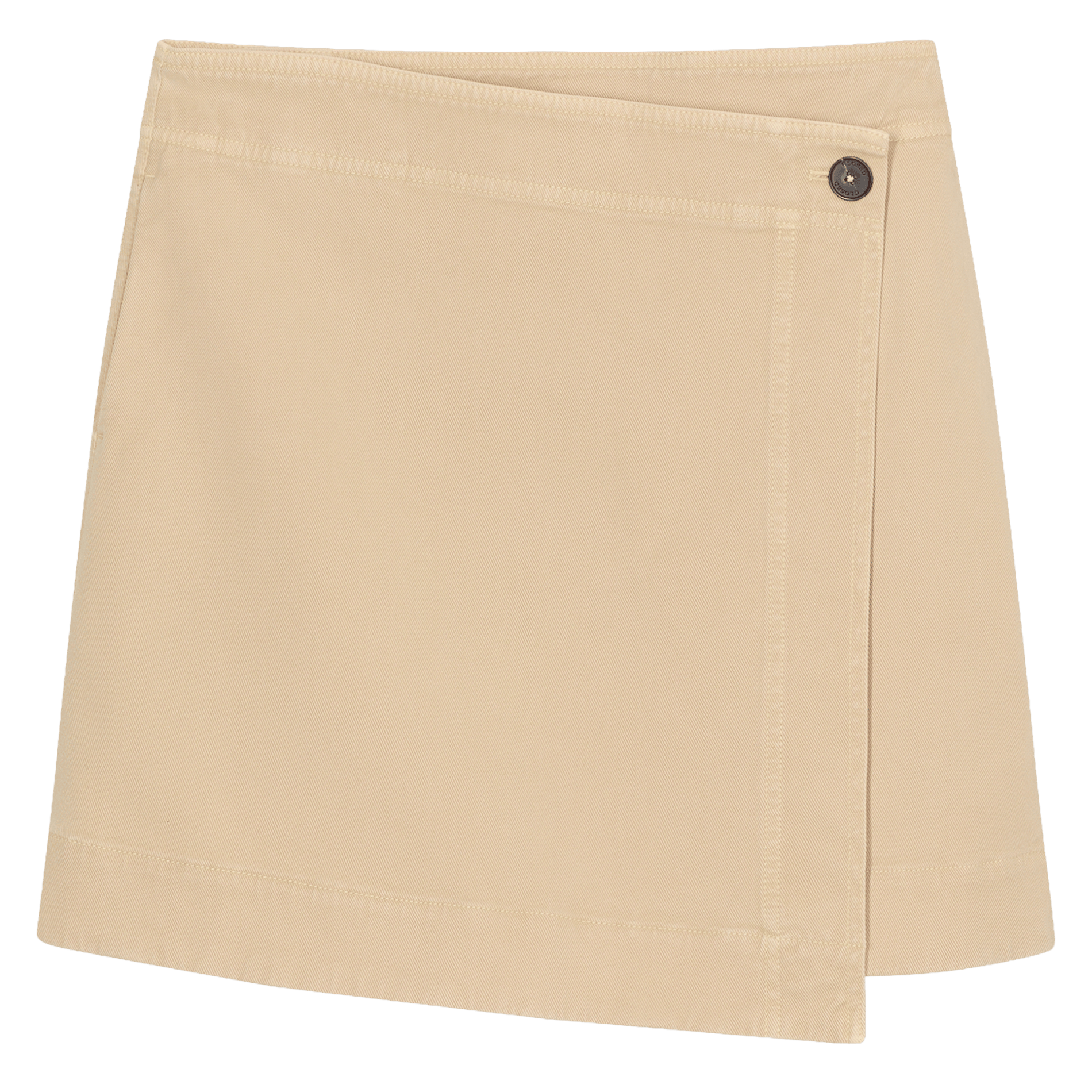 Jupe portefeuille droite unie CLOSED Beige
