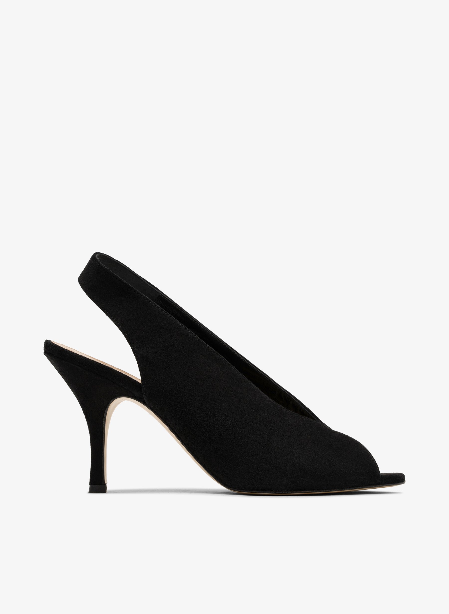 Black suede leather sandals PARALLELE PARIS Black