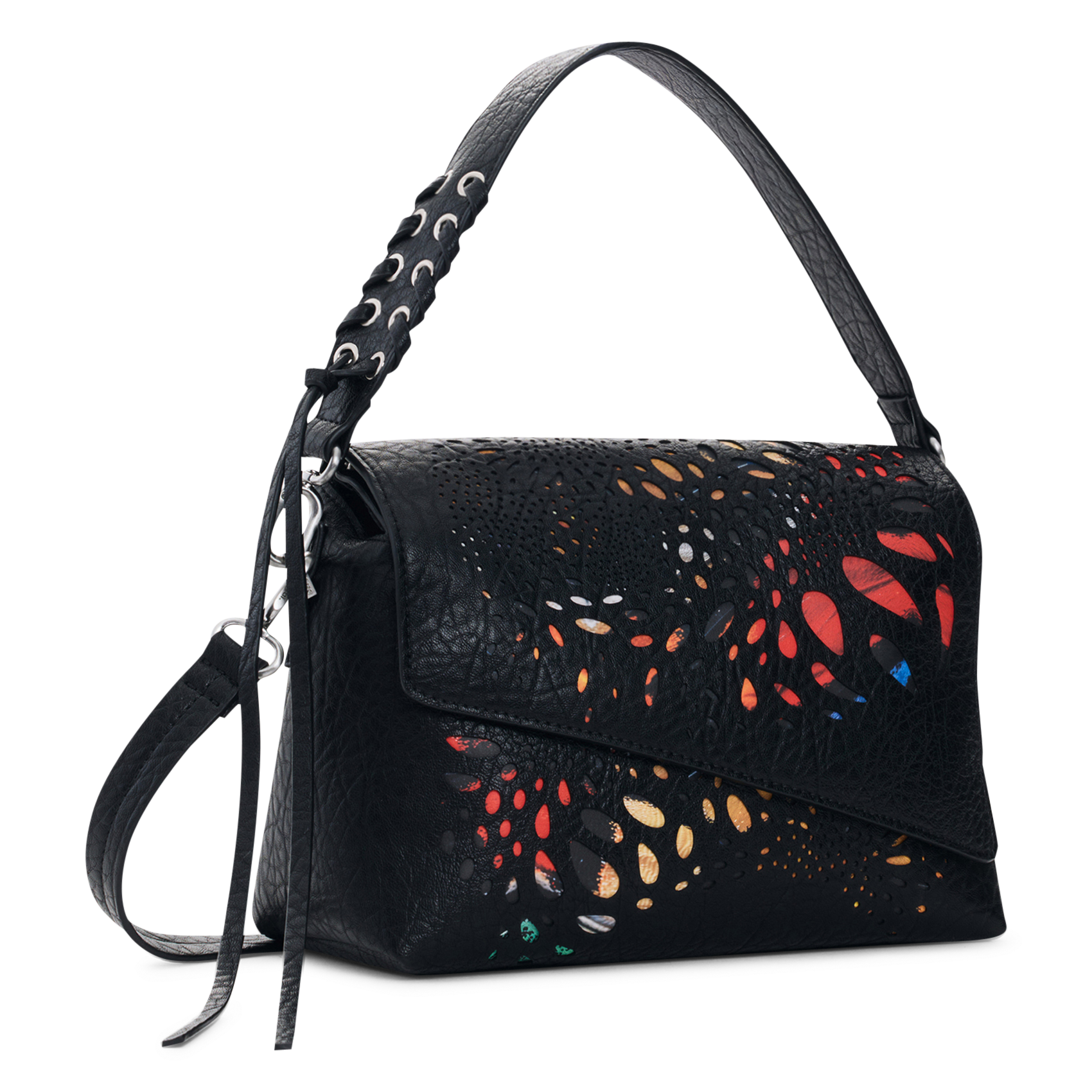 Sac bandoulière imprimé DESIGUAL Noir