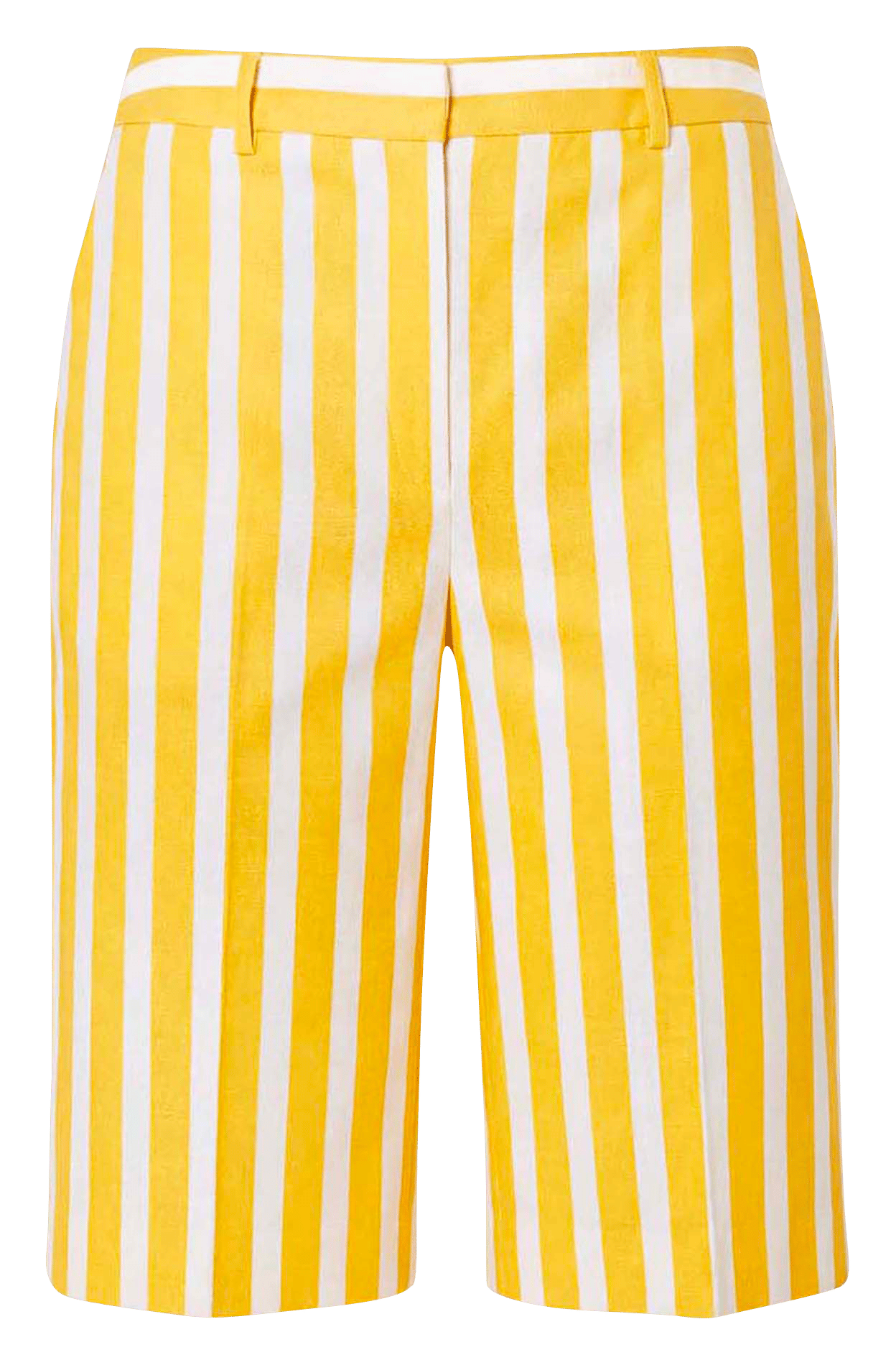 Short droit en lin mélangé TARA JARMON Jaune