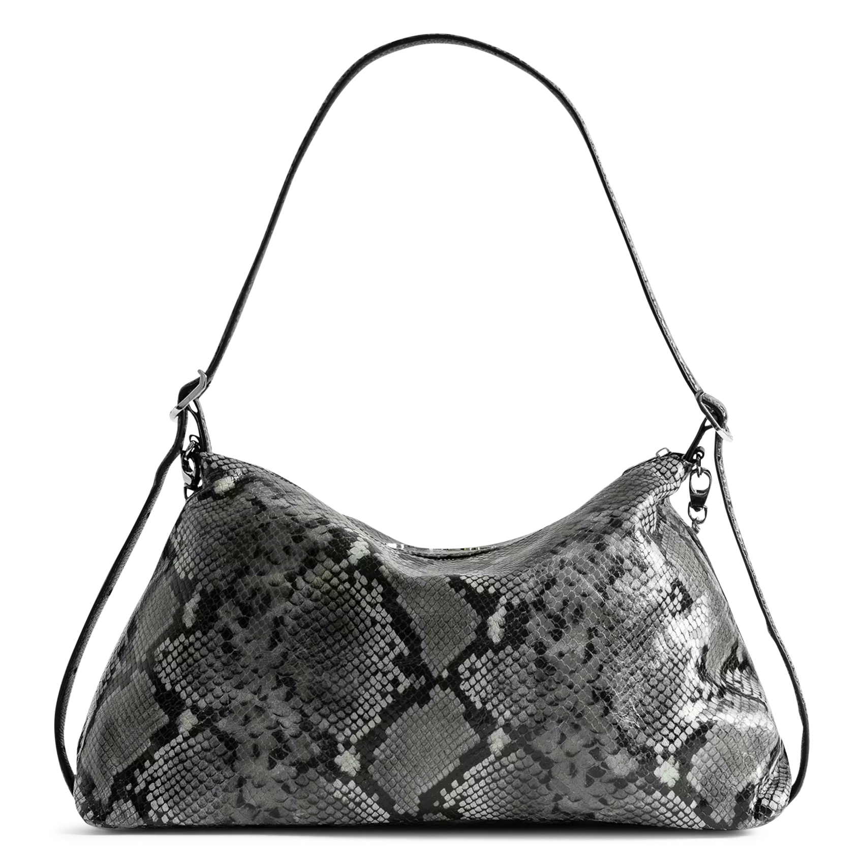 Sac jacquard serpent en cuir ZADIG&VOLTAIRE Gris