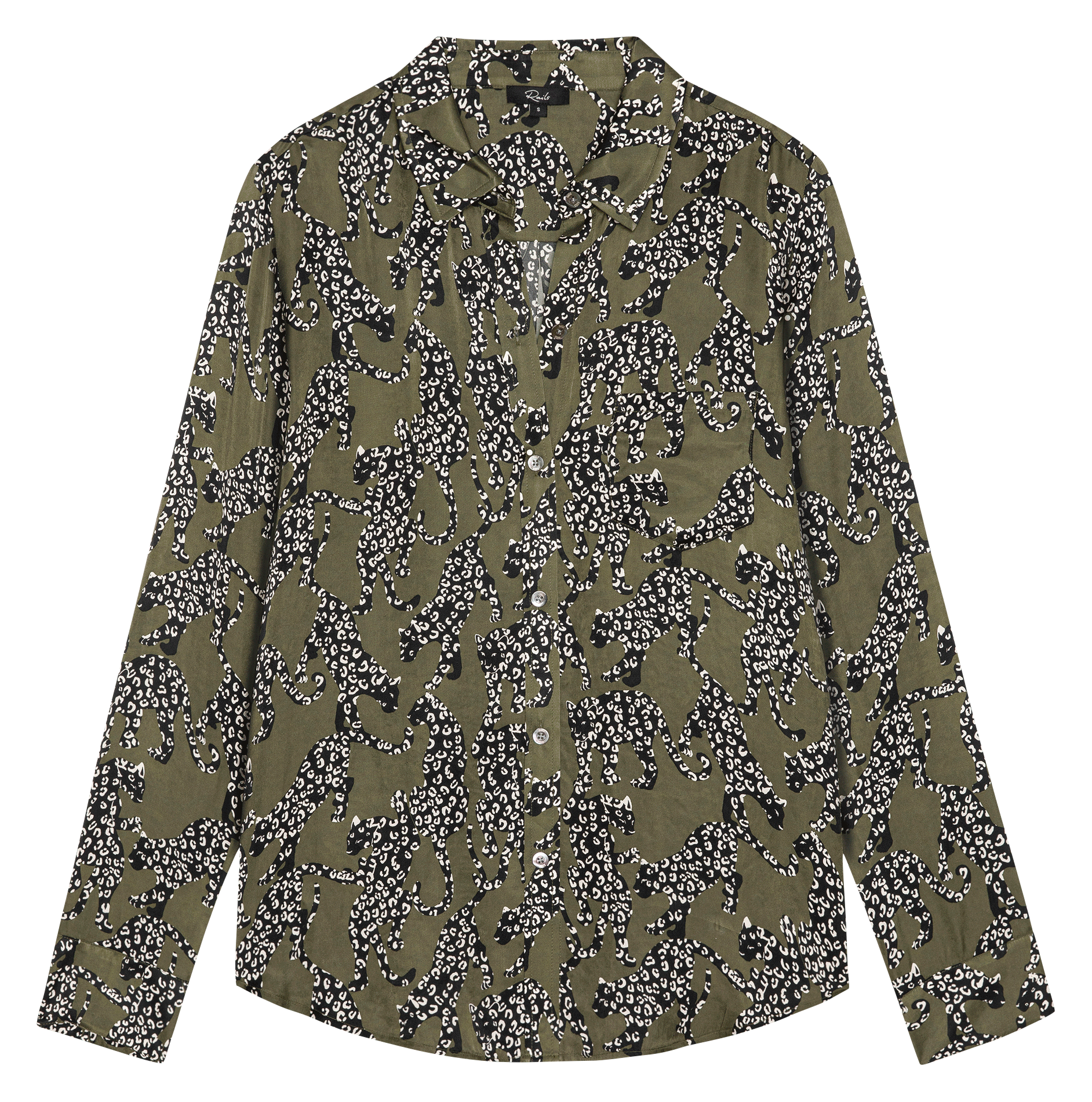 Straight printed shirt RAILS Green