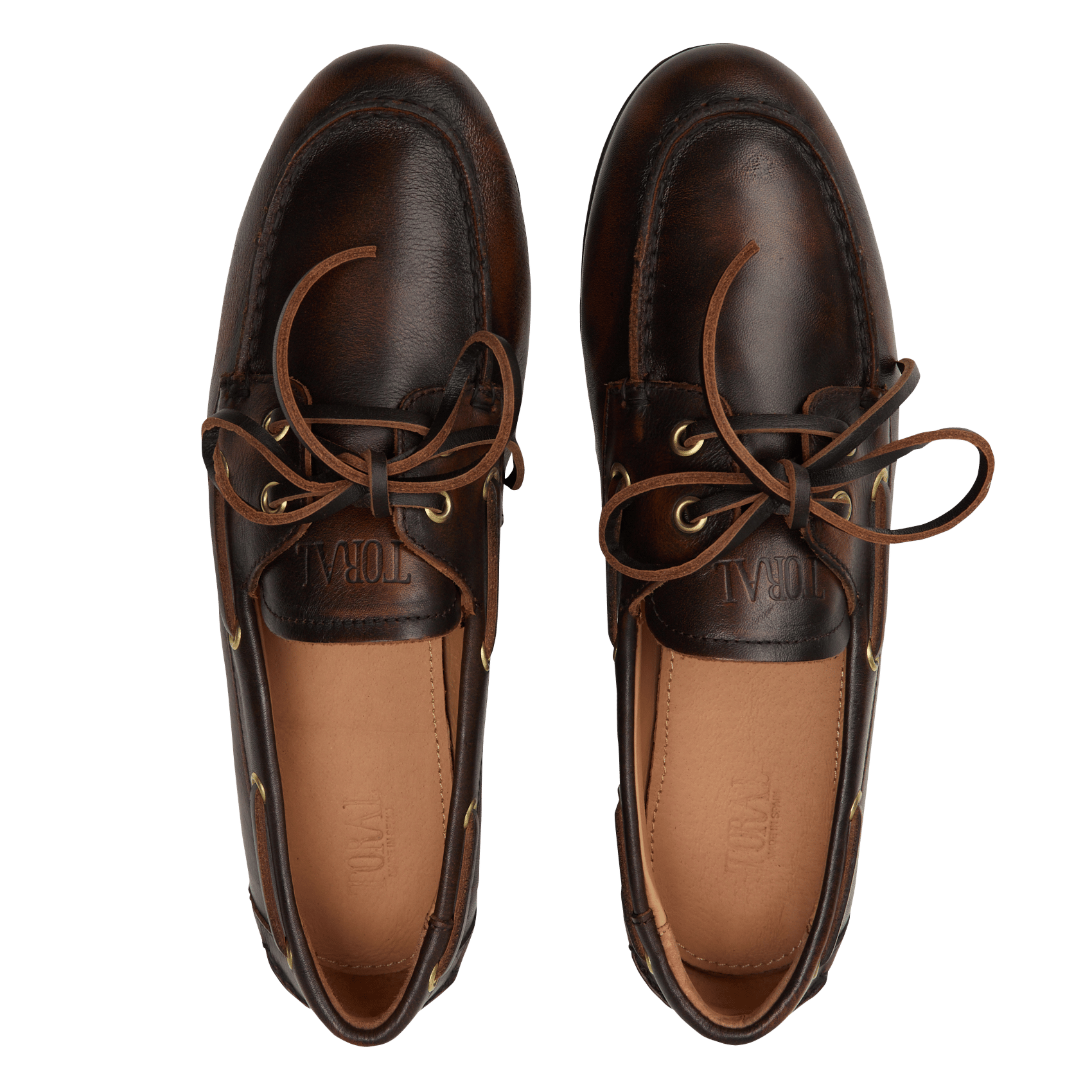 Mocassins en cuir velours TORAL Marron