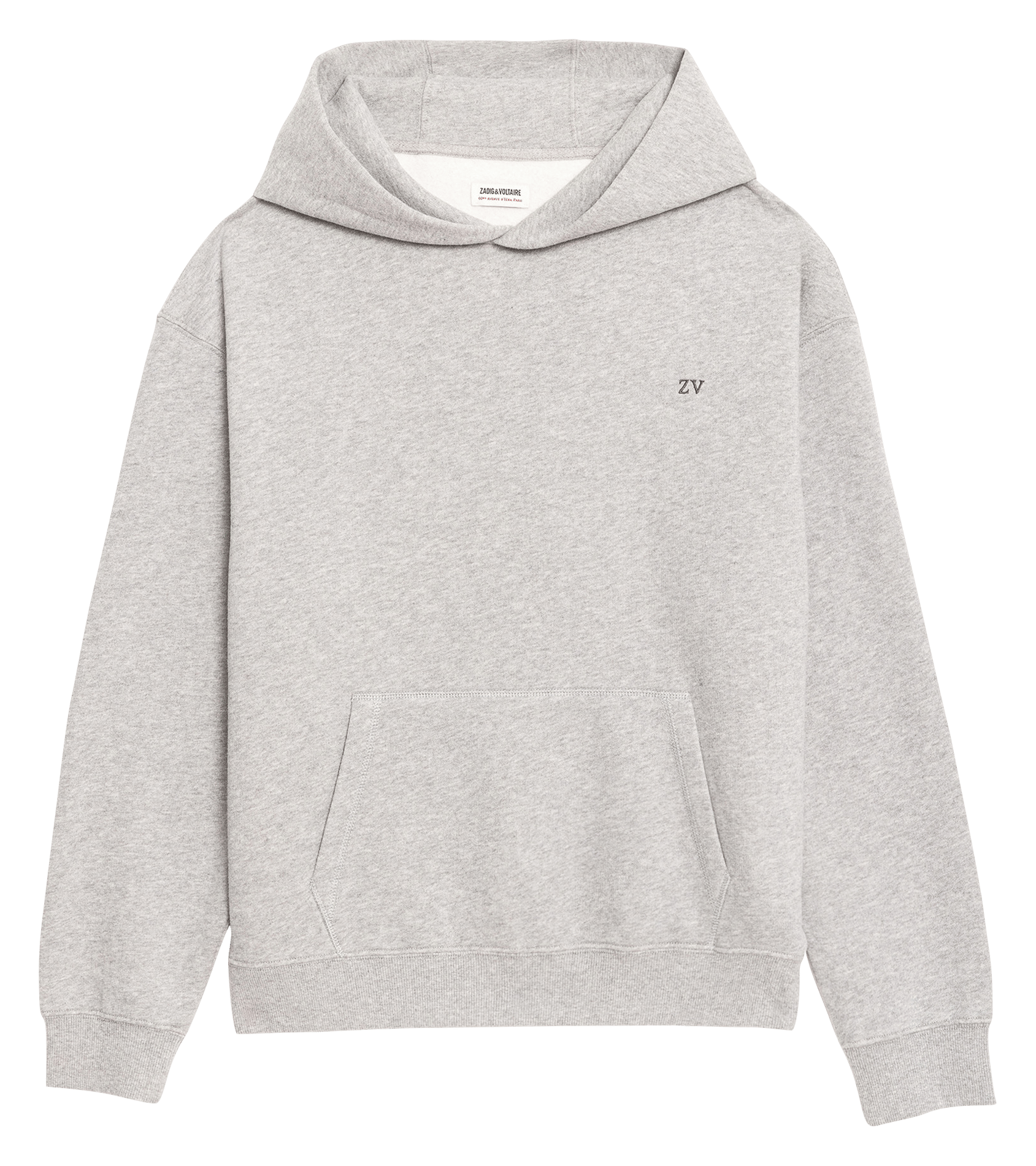 Rundhals-Sweatshirt aus Baumwoll-Mix ZADIG&VOLTAIRE Grau